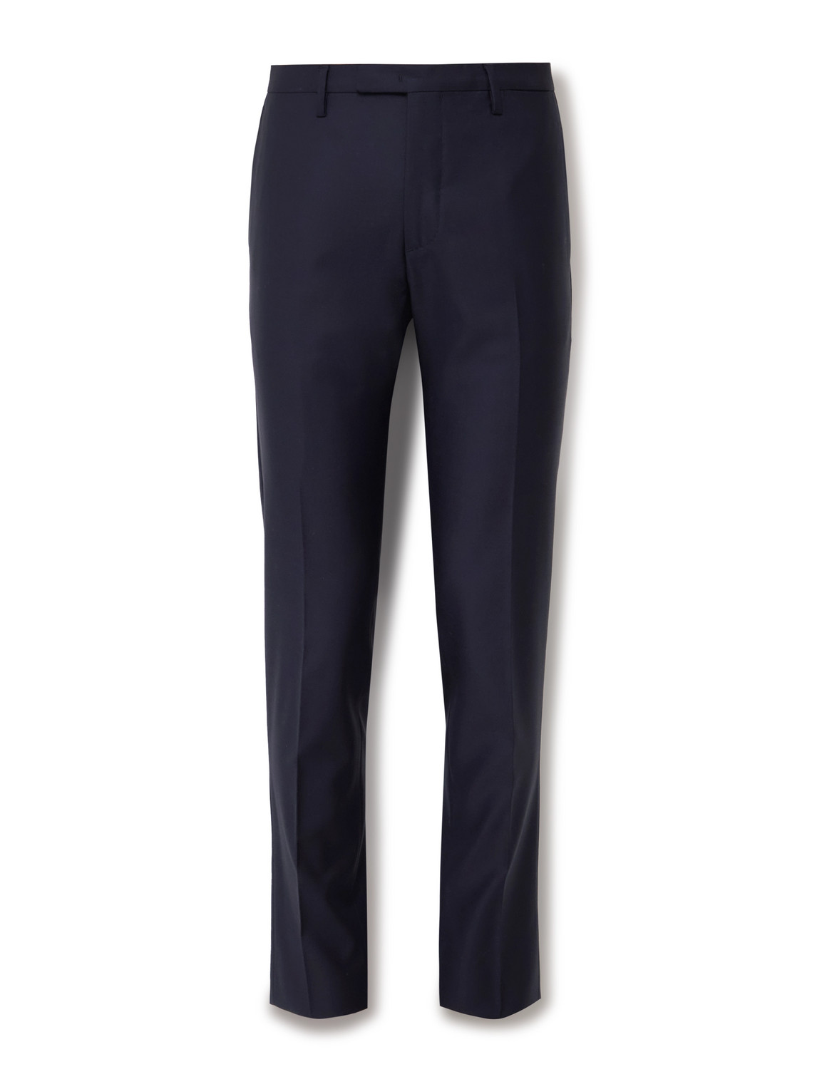 Shop Boglioli Slim-fit Virgin Wool-blend Tuxedo Trousers In Blue
