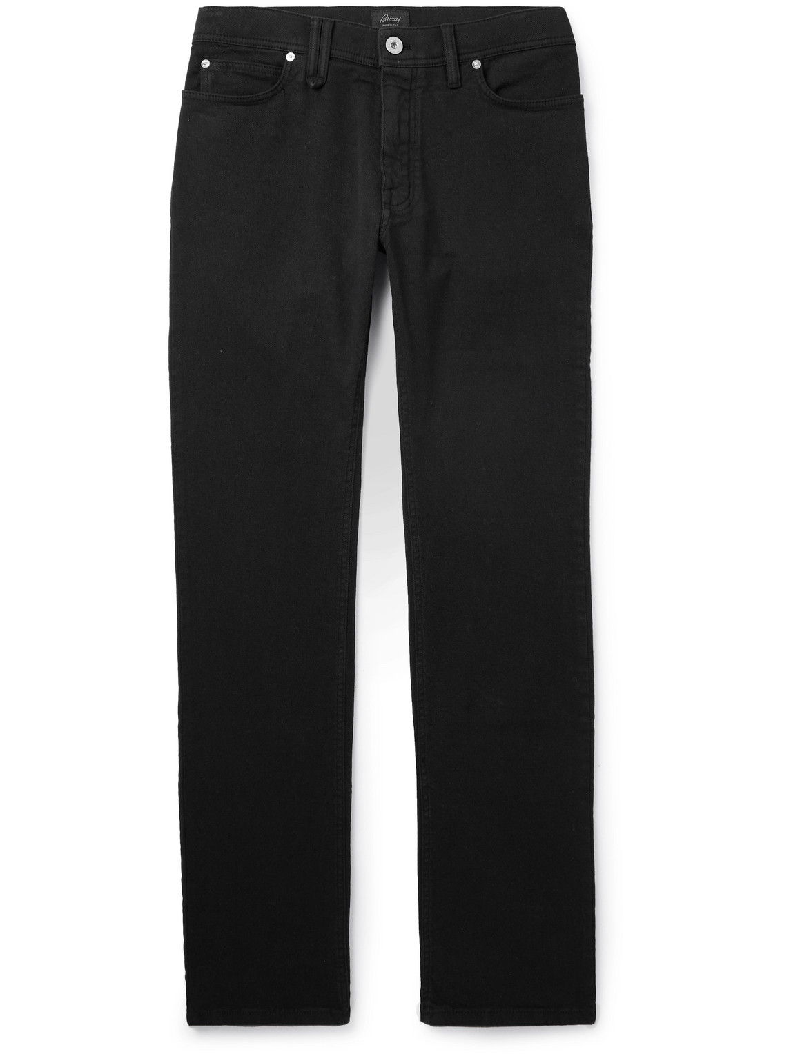 Brioni Maribel Slim-fit Straight-leg Jeans In Black