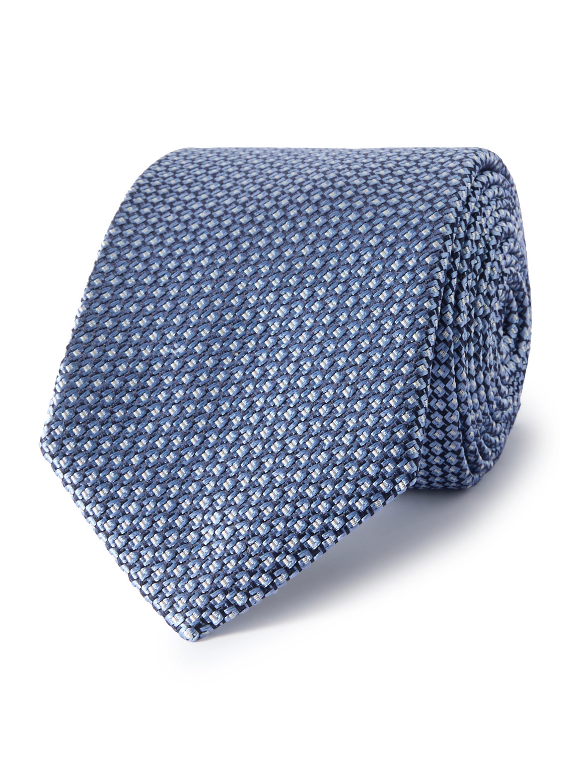 Brioni 8cm Silk-jacquard Tie In Blue