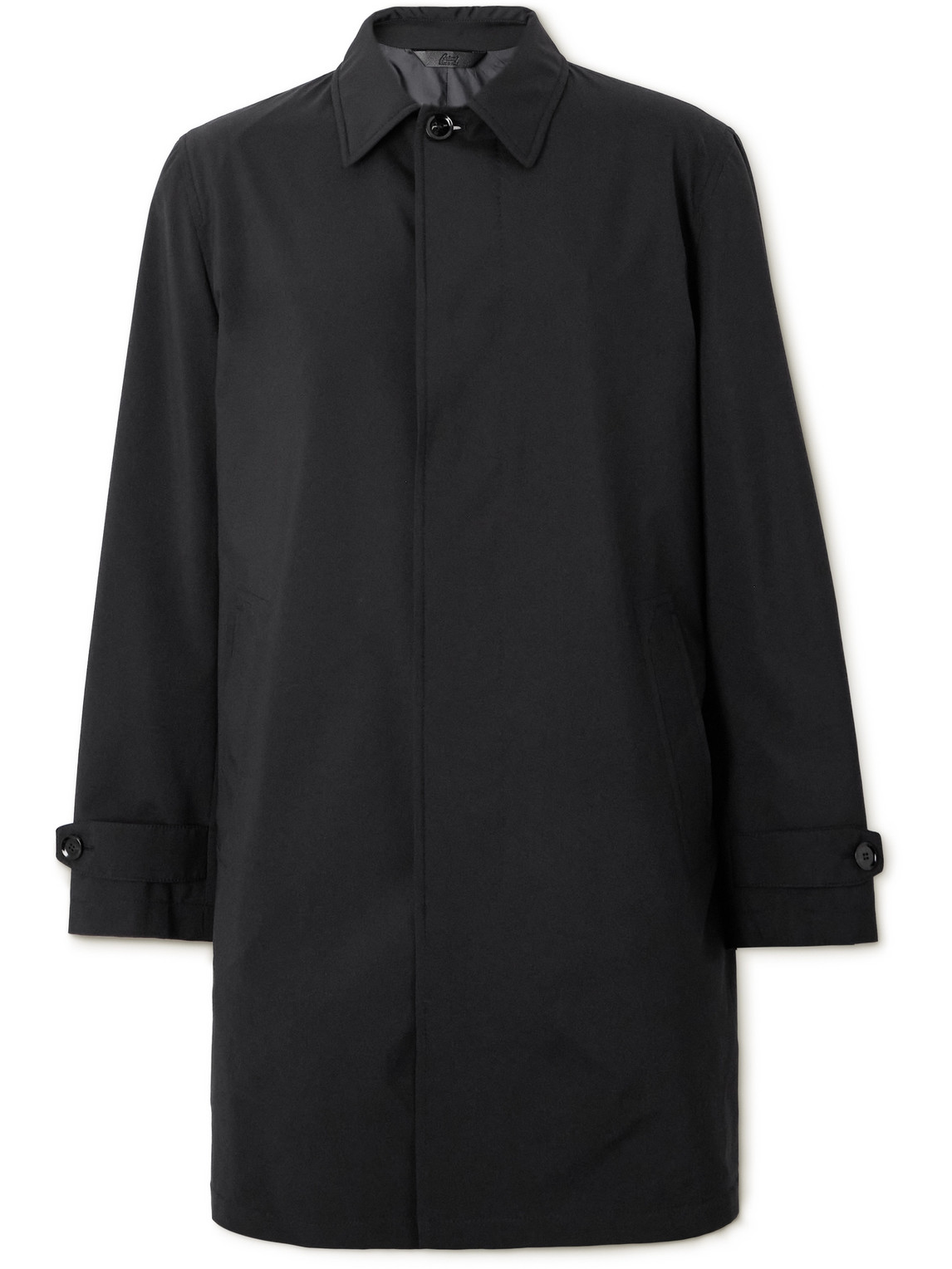 Shop Brioni Shell Coat In Black