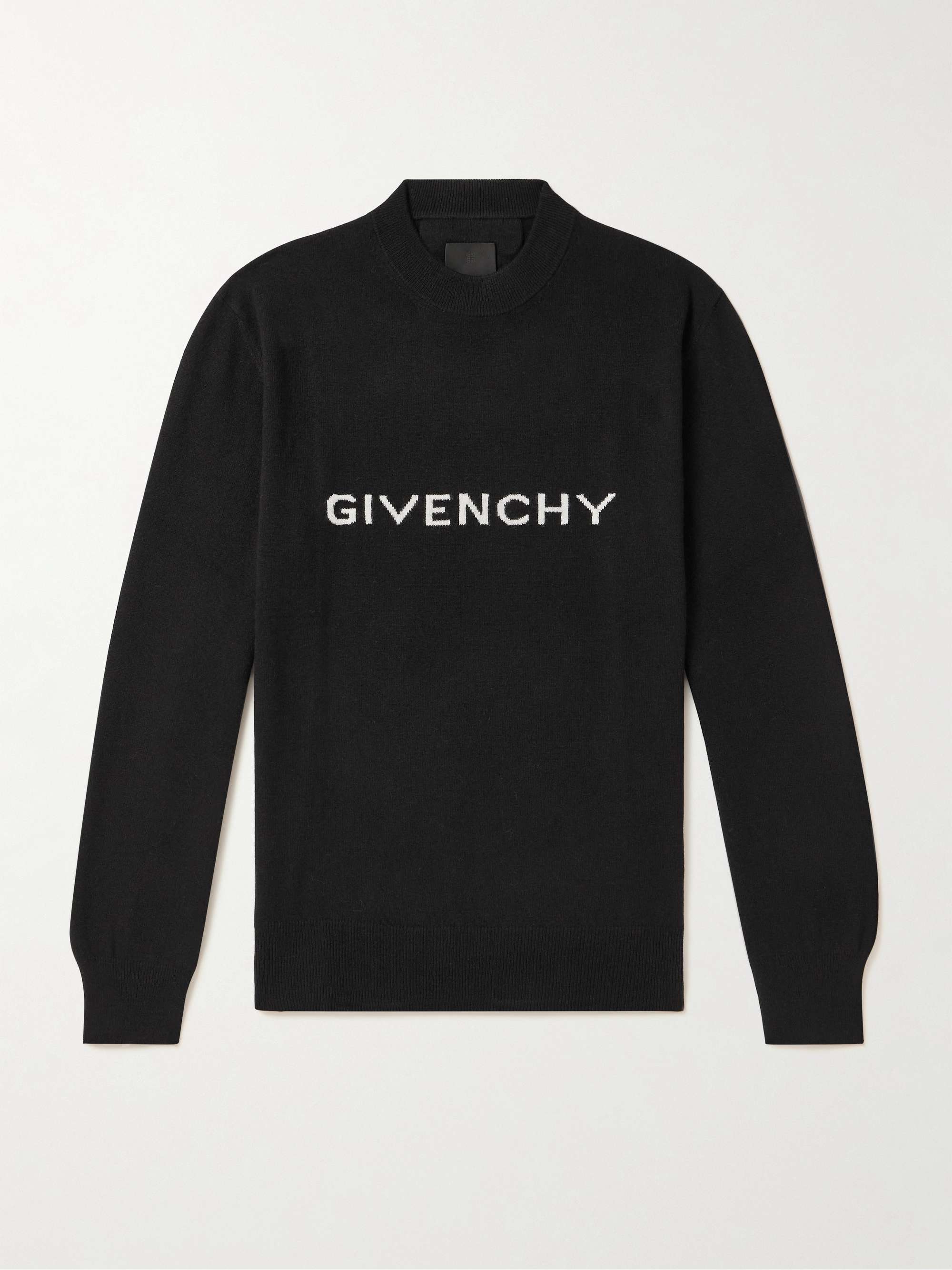 GIVENCHY Archetype Logo-Intarsia Wool Sweater for Men | MR PORTER