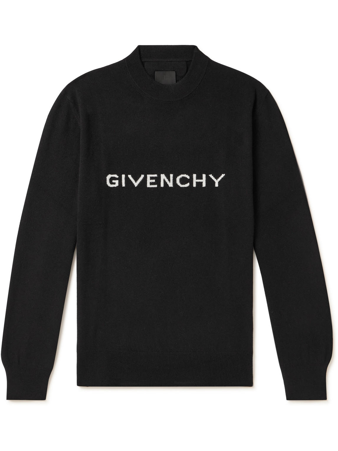 Givenchy Archetype Logo-intarsia Wool Sweater In Black