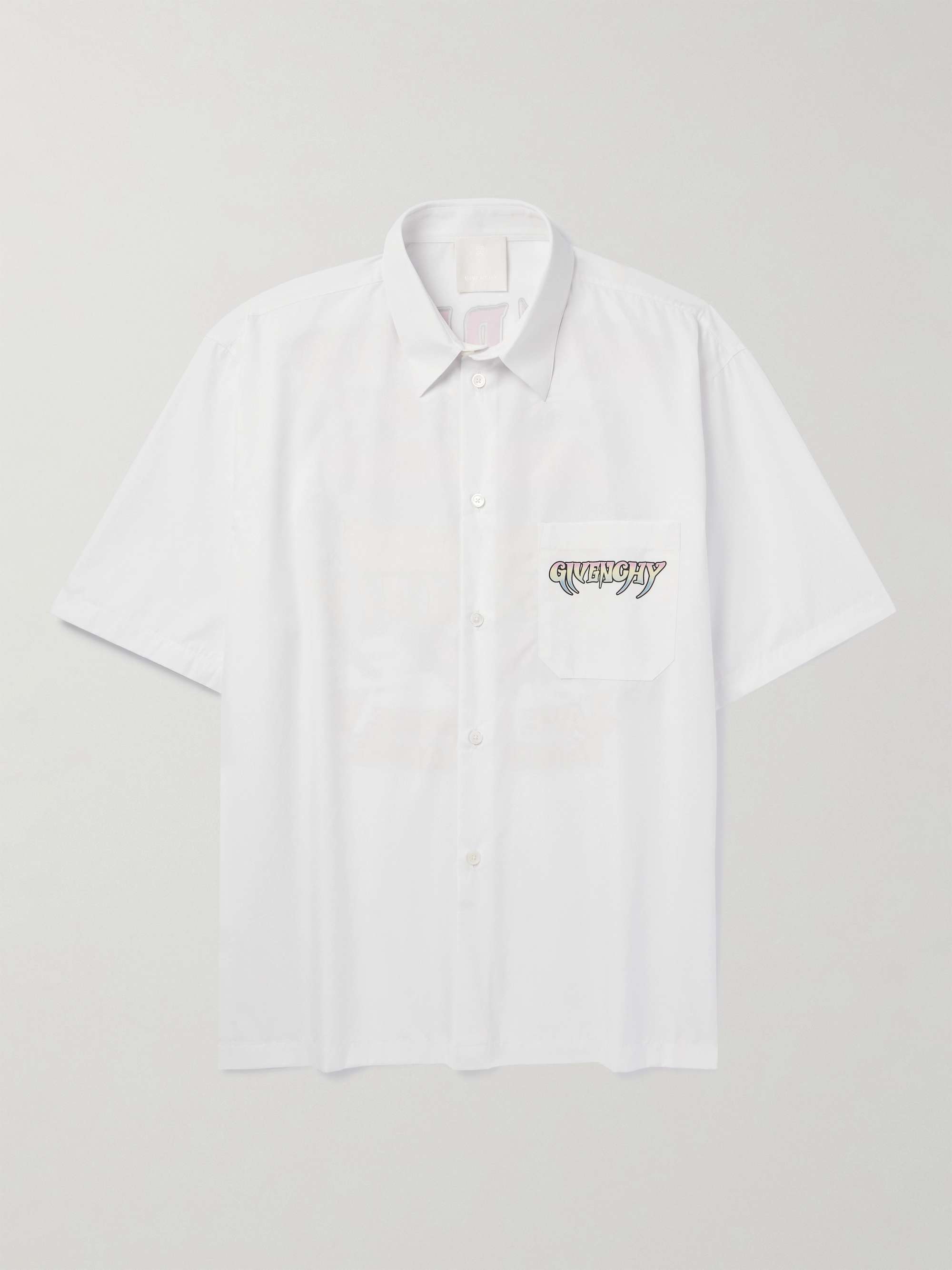 GIVENCHY Printed Cotton-Poplin Shirt for Men | MR PORTER