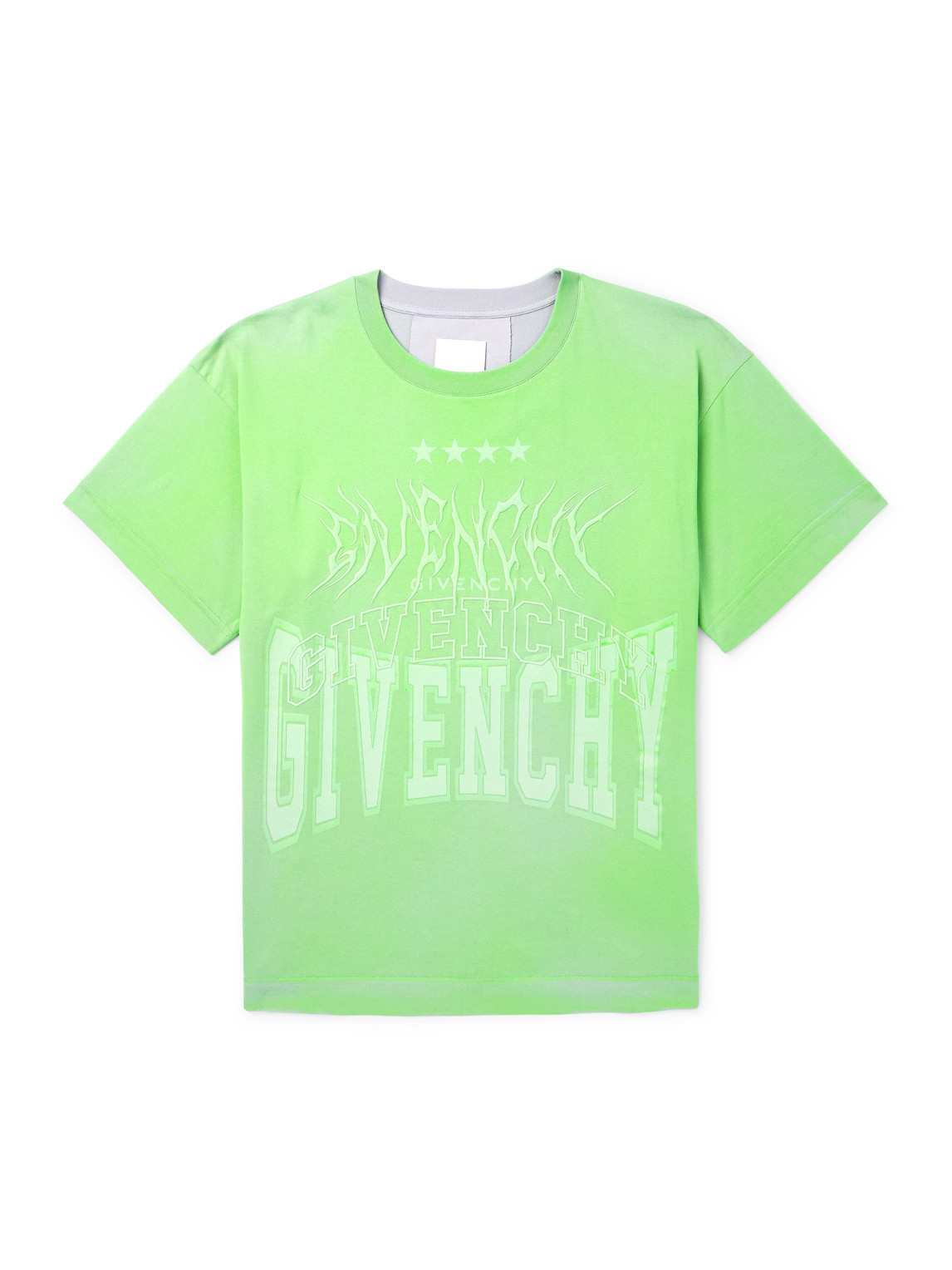 Givenchy Logo-print Cotton-jersey T-shirt In Green