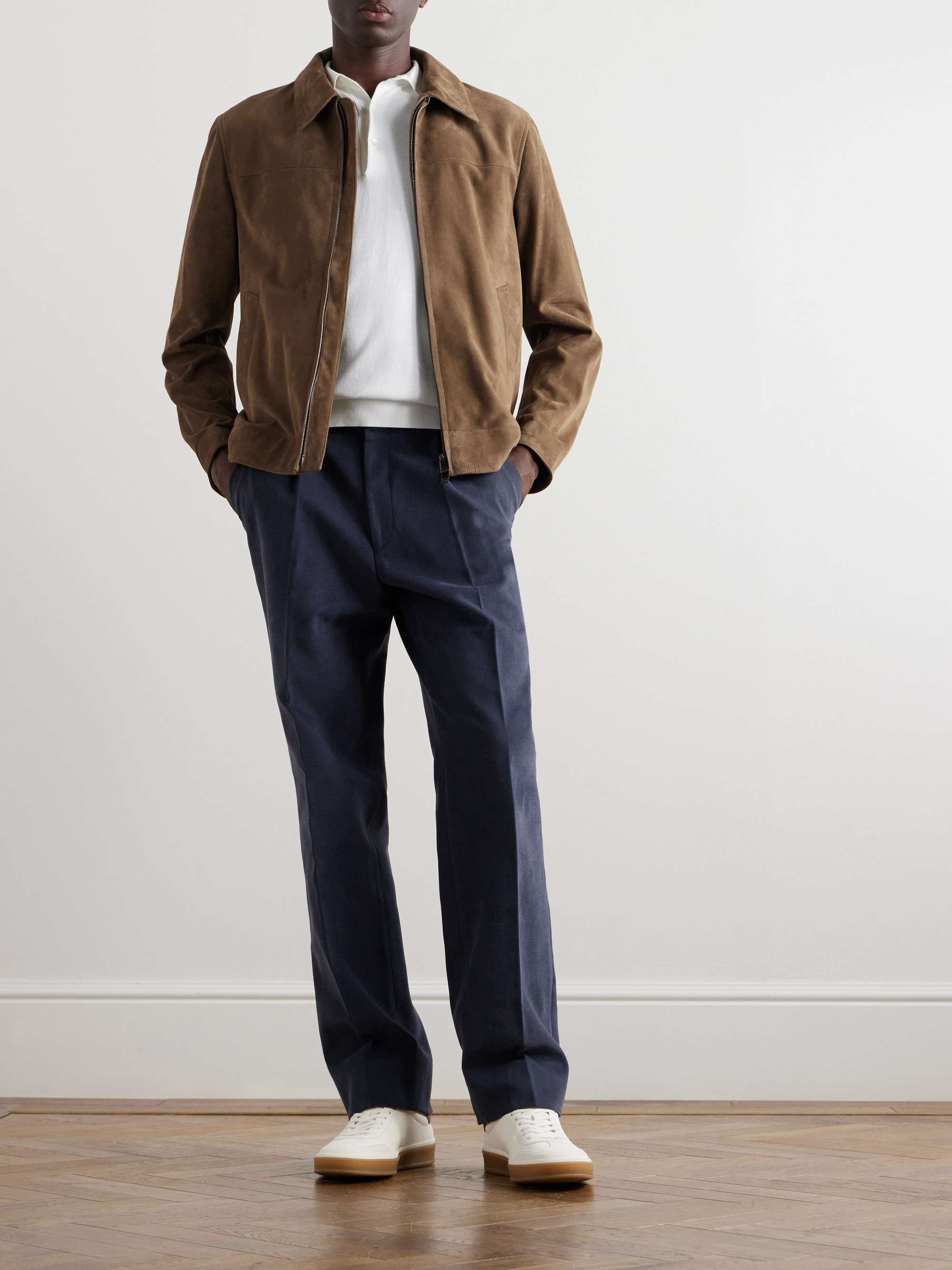 BRIONI Suede Blouson Jacket for Men | MR PORTER