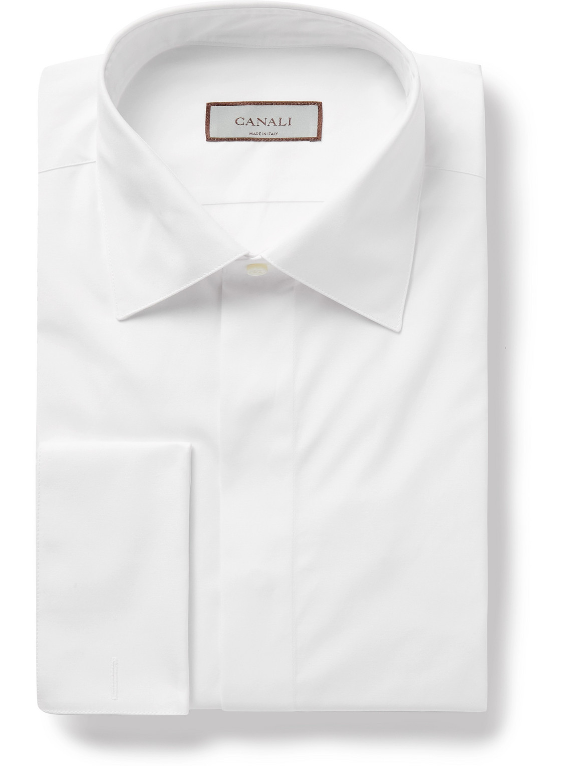 Canali Cotton-poplin Shirt In White