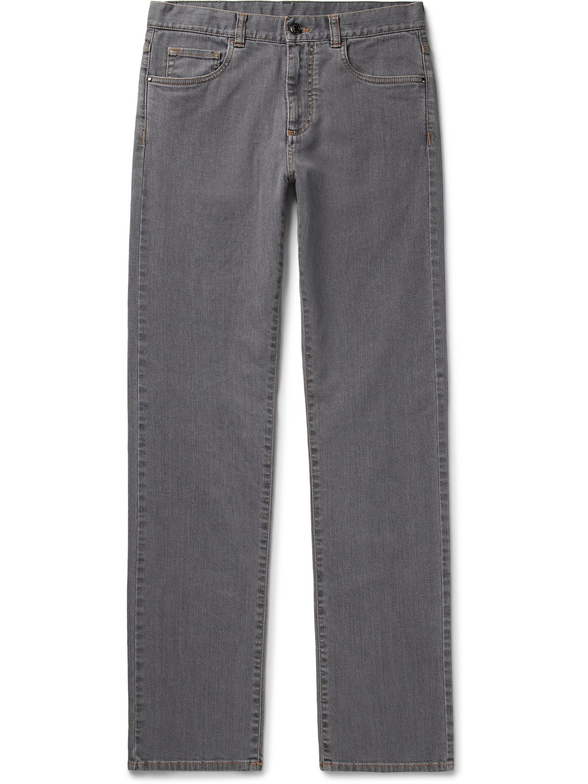 Slim-Fit Straight-Leg Jeans