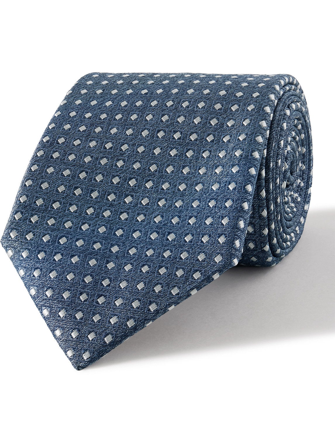 Canali 8cm Silk-jacquard Tie In Blue
