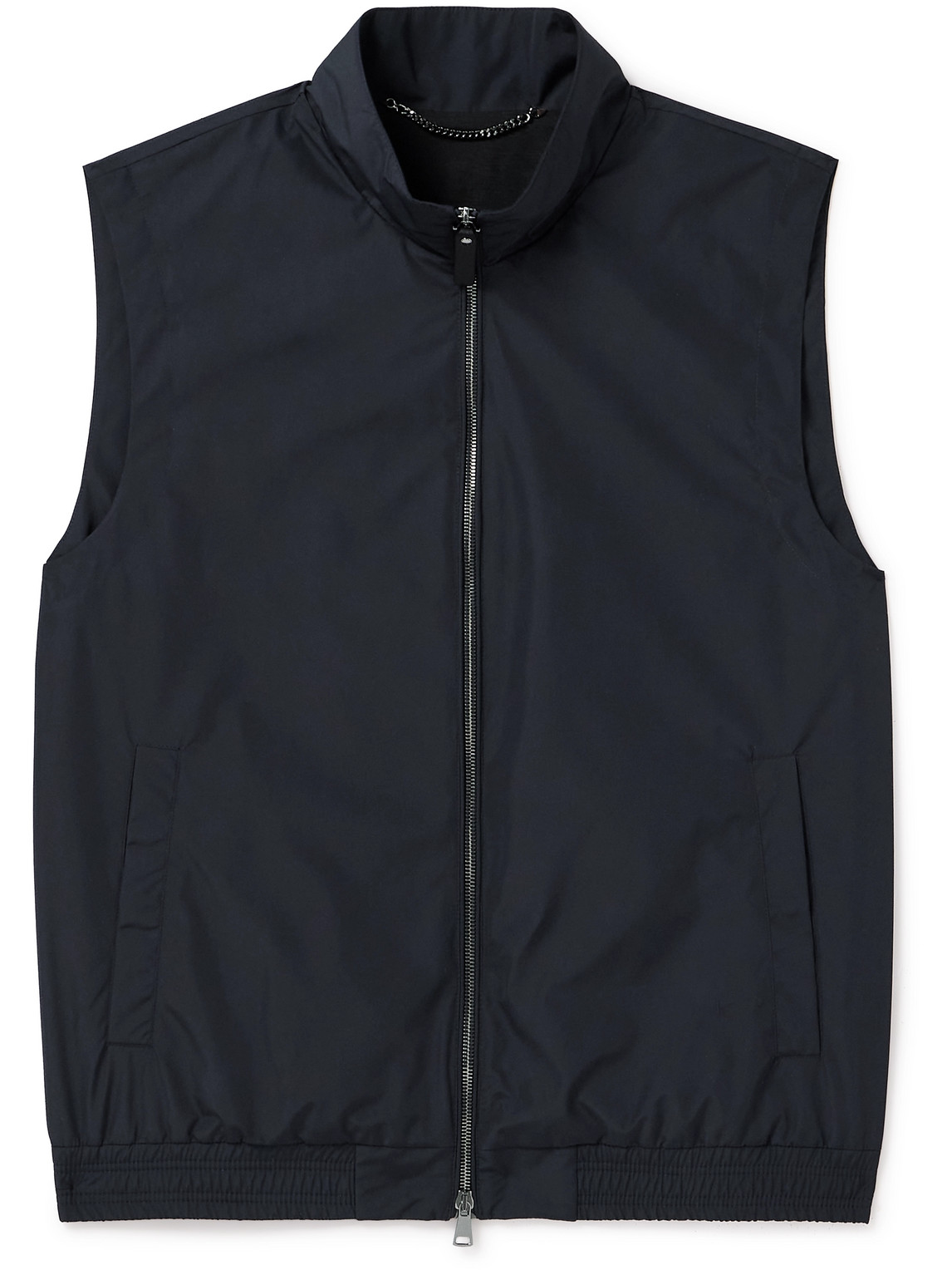 Canali Shell Gilet In Blue