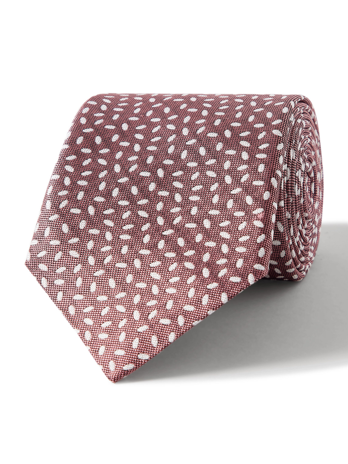 Canali 8cm Silk-jacquard Tie In Pink