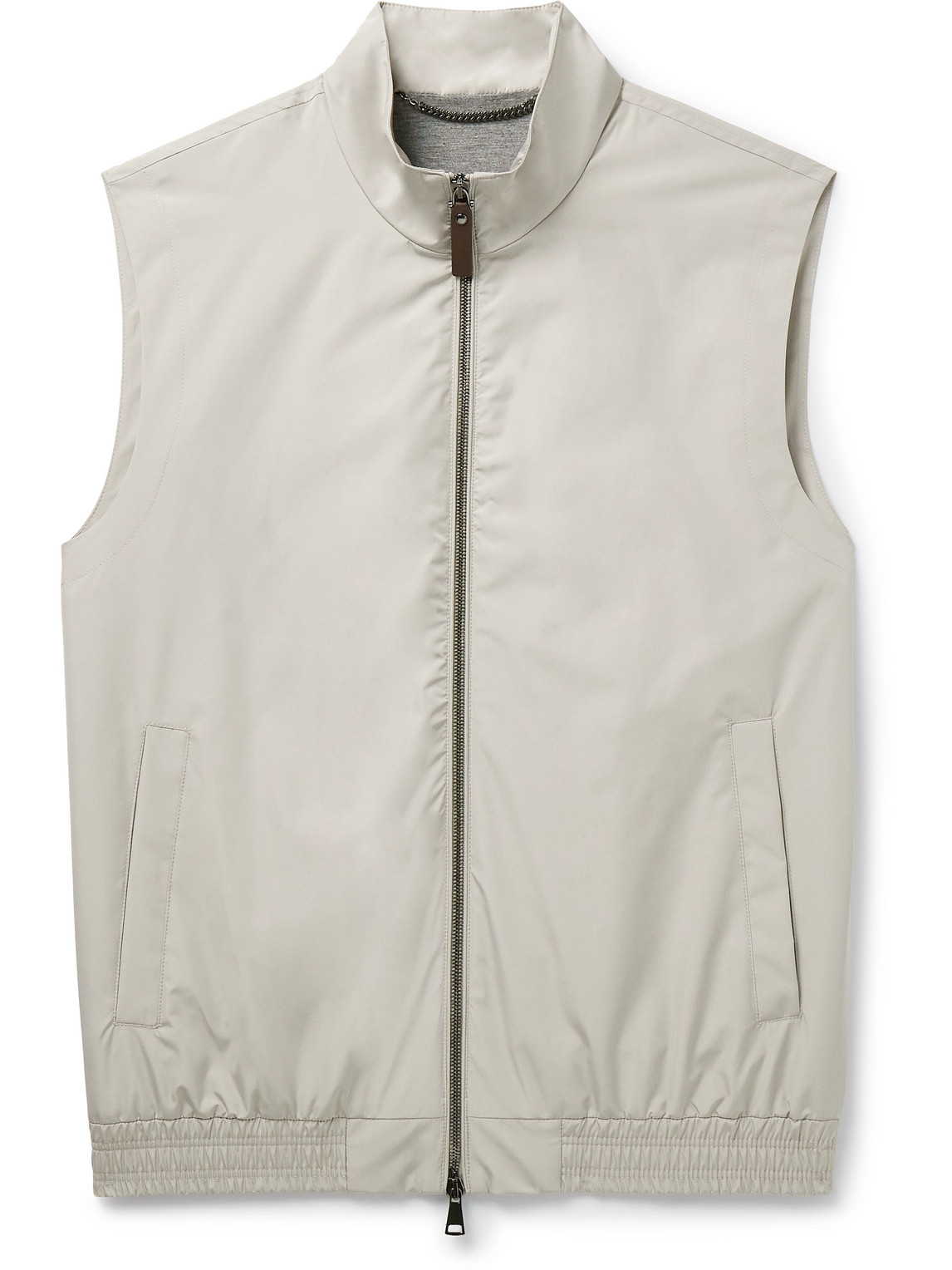 Canali Shell Gilet In Neutrals