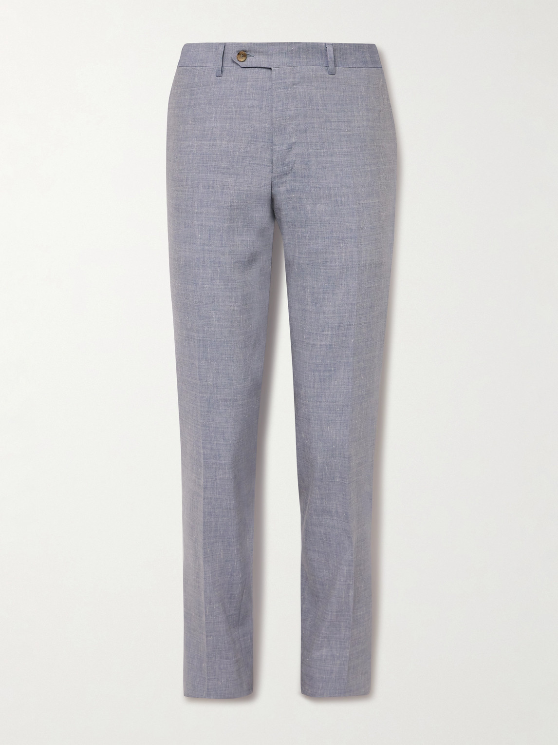 Canali Kei Slim-Fit Linen and Wool-Blend Suit Trousers - Men