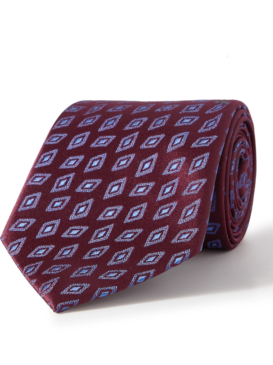 Charvet 8.5cm Silk-jacquard Tie In Burgundy