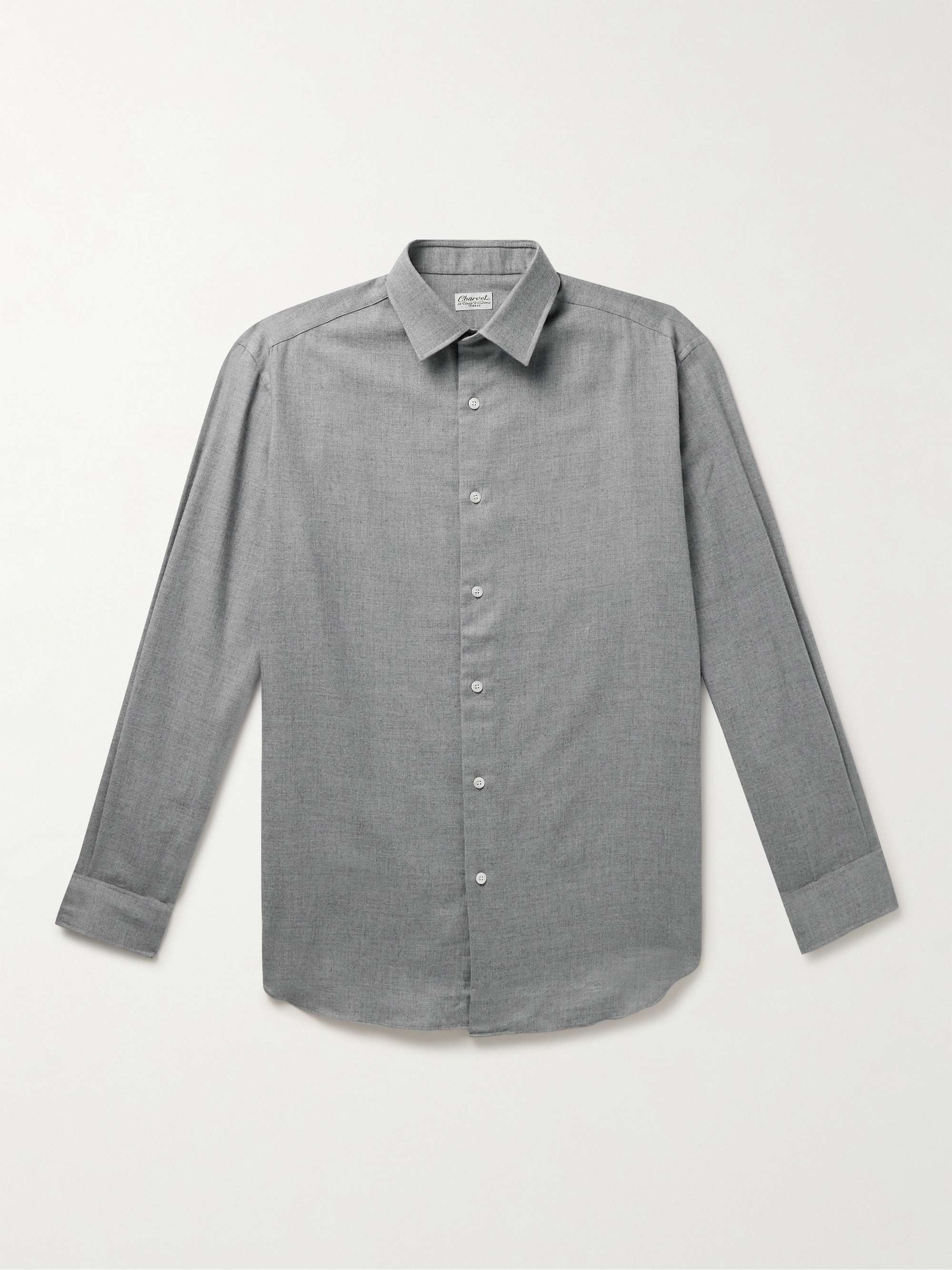 CHARVET Brushed Cotton and Wool-Blend Shirt for Men | MR PORTER