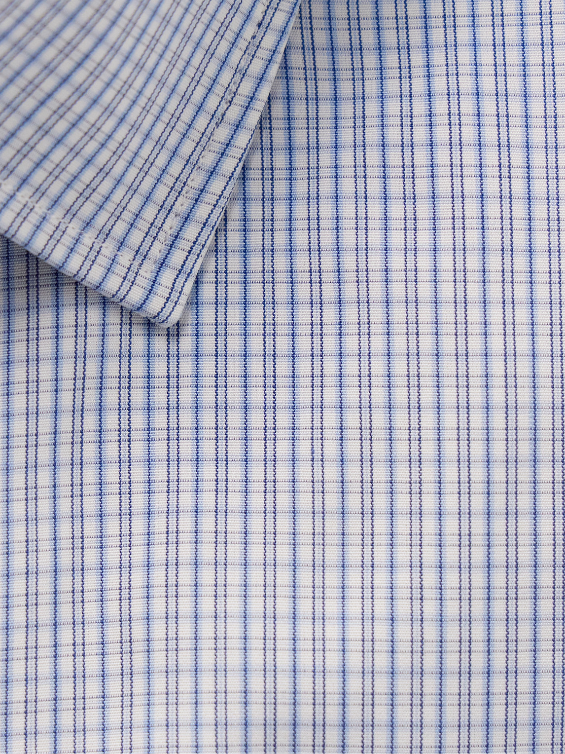 Shop Charvet Checked Cotton-poplin Shirt In Blue