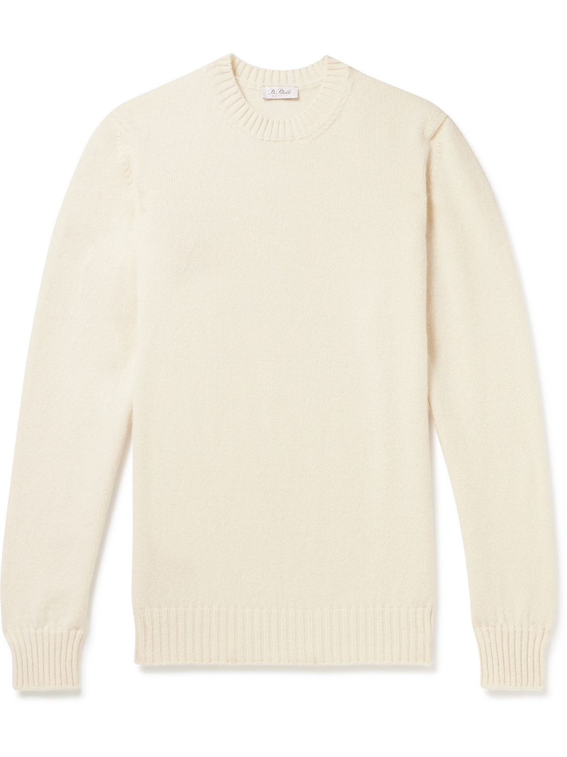 De Petrillo Merino Wool And Cashmere-blend Sweater In White