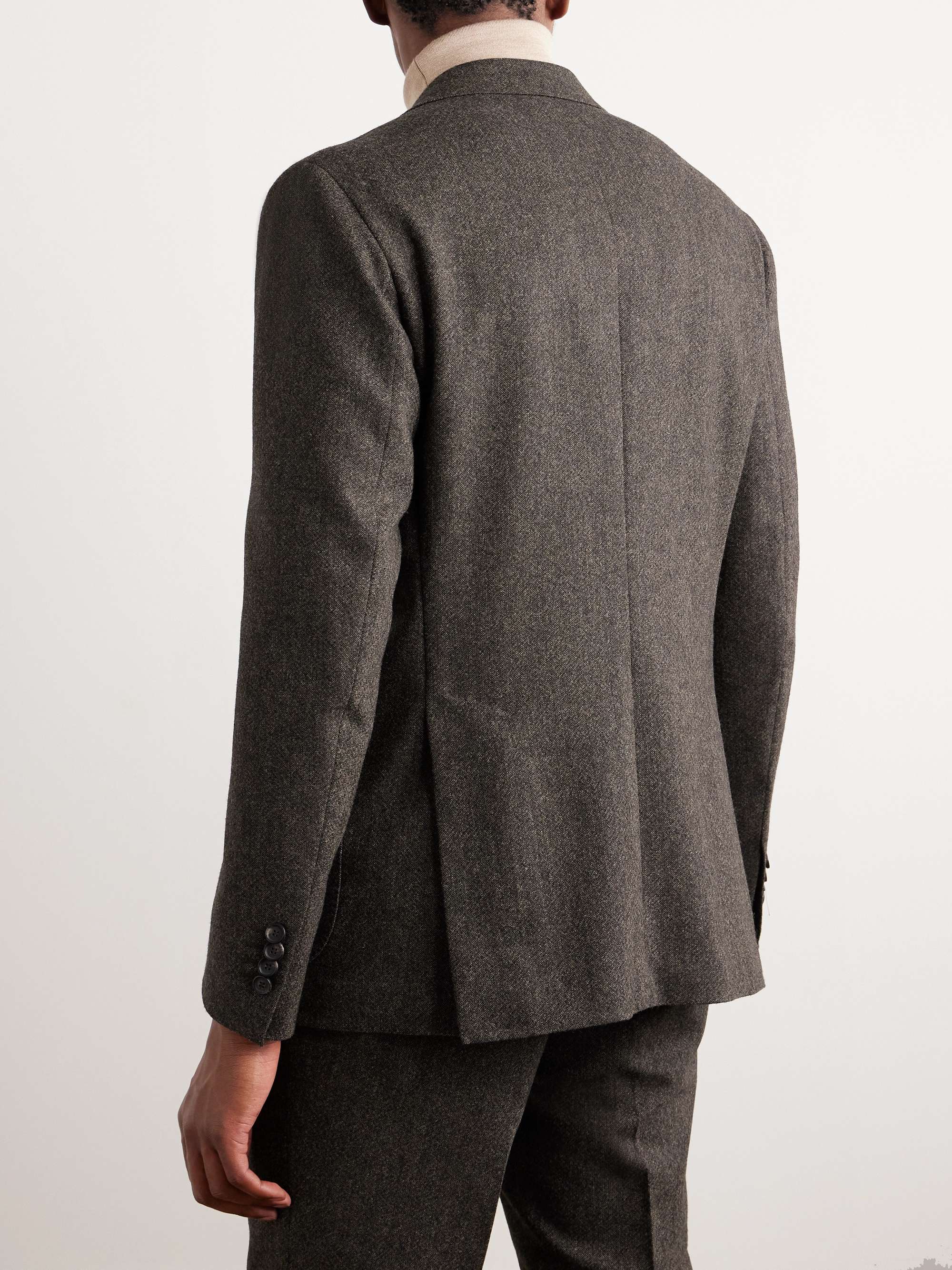 DE PETRILLO Slim-Fit Wool-Blend Flannel Suit Jacket for Men | MR PORTER