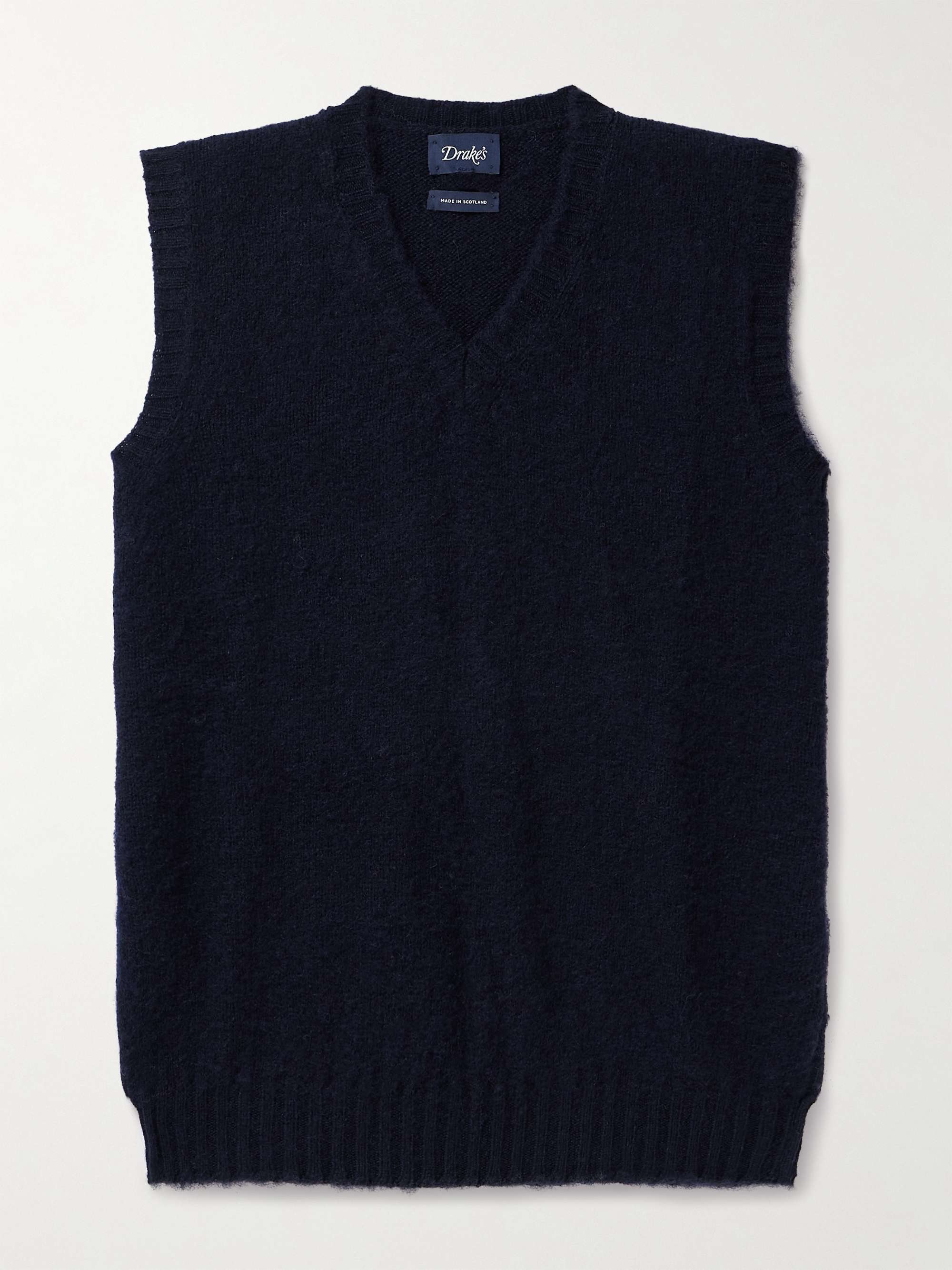 DRAKE'S Brushed Wool Sweater Vest for Men | MR PORTER