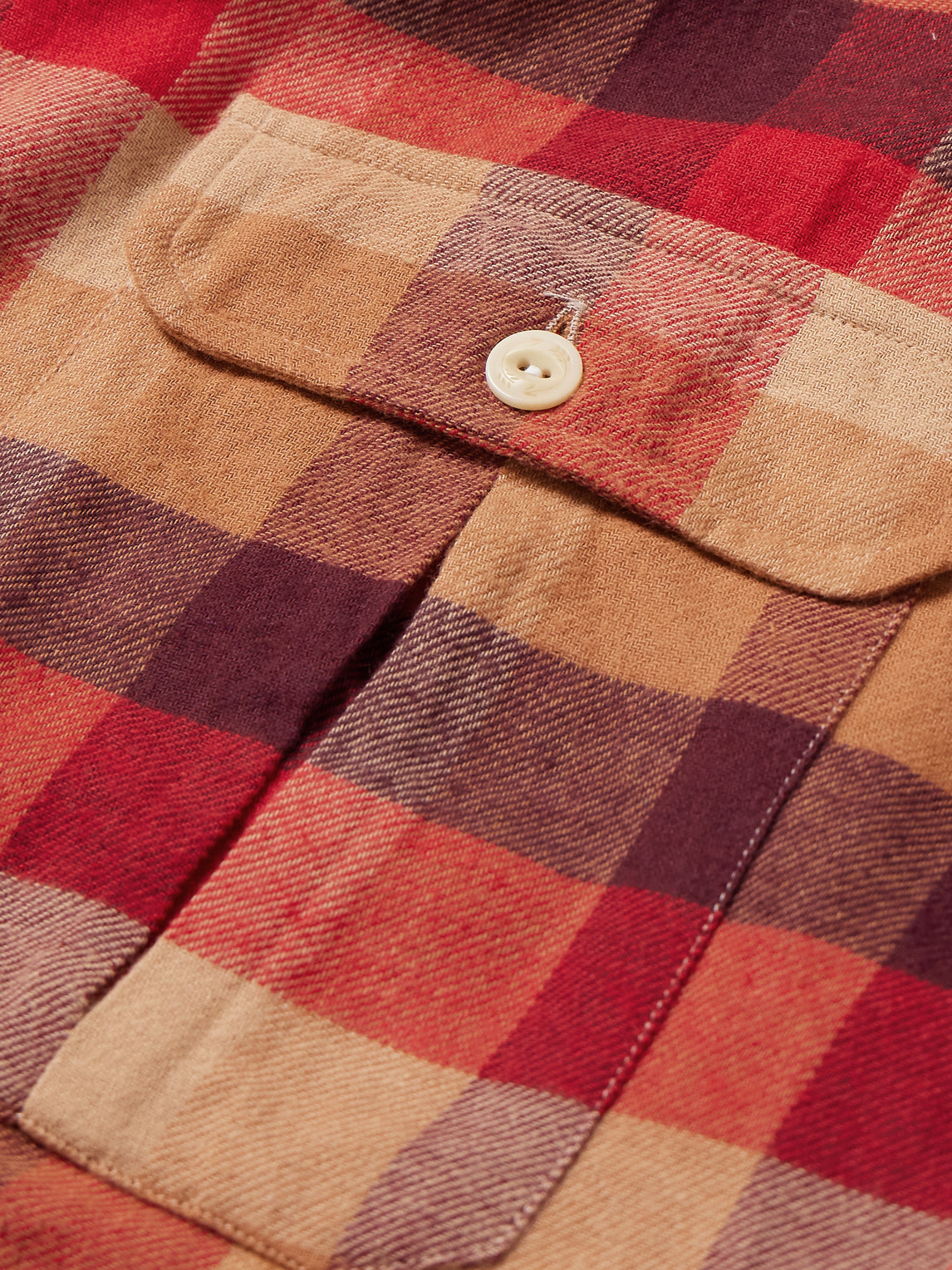 Shop Drake's Checked Cotton-madras Shirt In Unknown