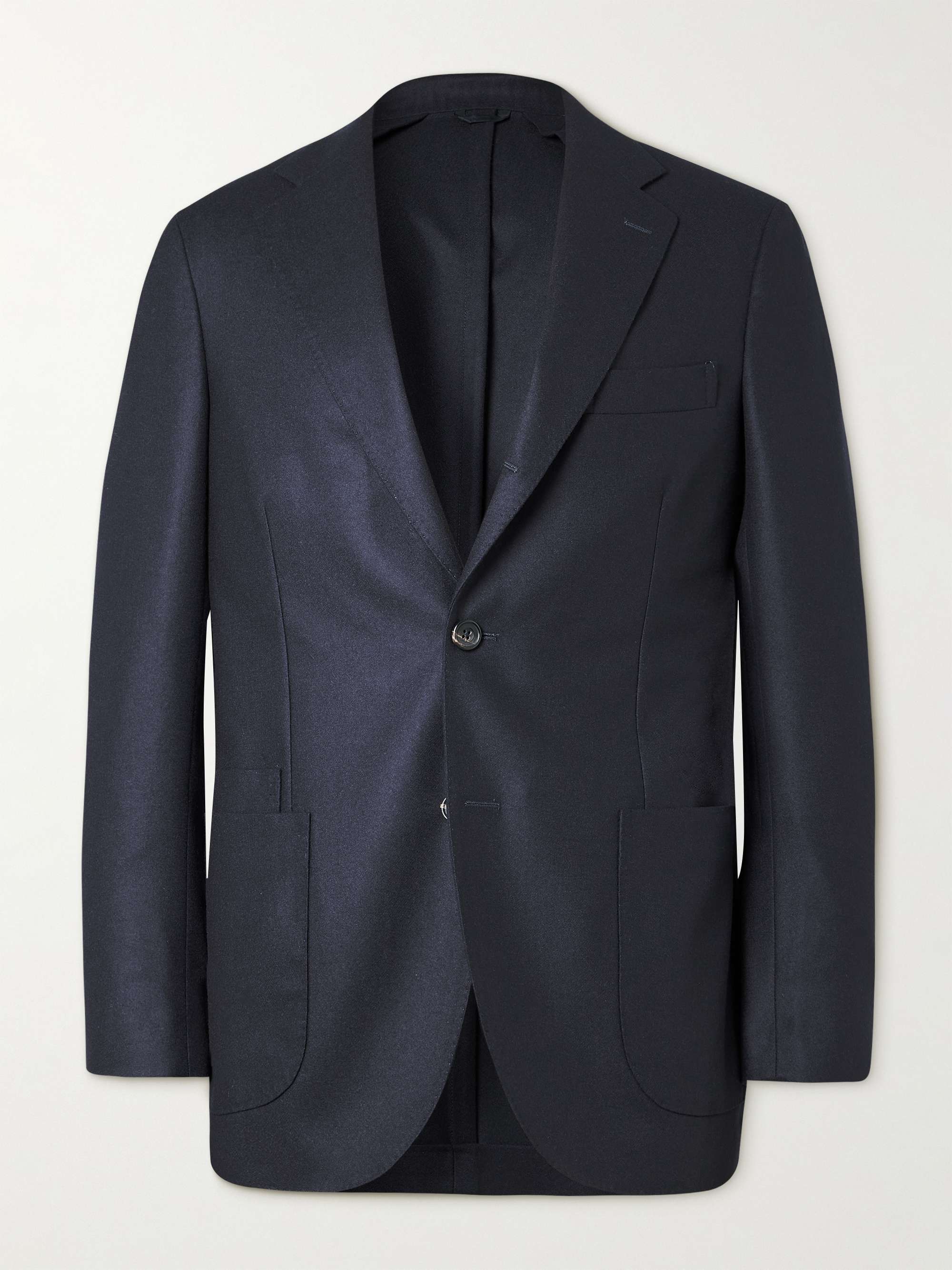 DRAKE'S Virgin Wool-Flannel Suit Jacket for Men | MR PORTER