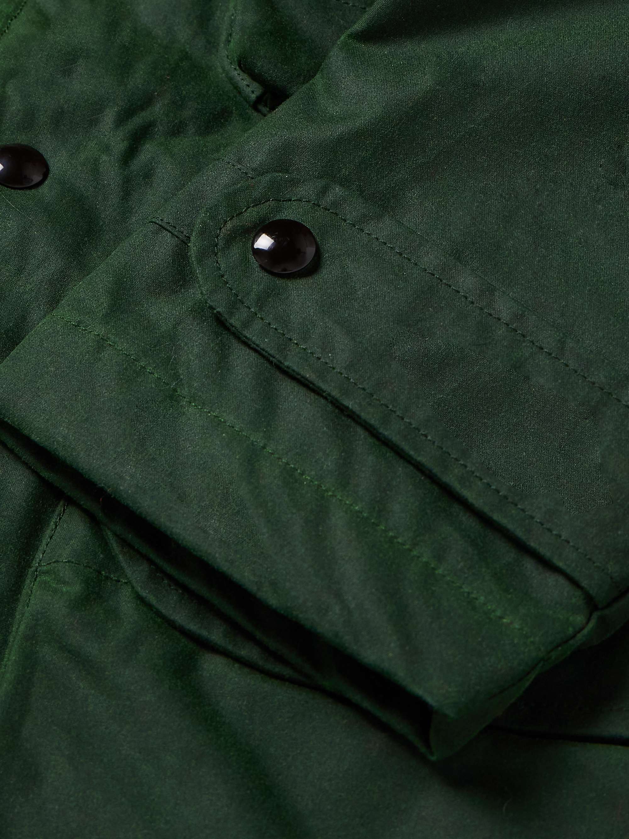 DRAKE'S Corduroy-Trimmed Waxed-Cotton Jacket for Men | MR PORTER