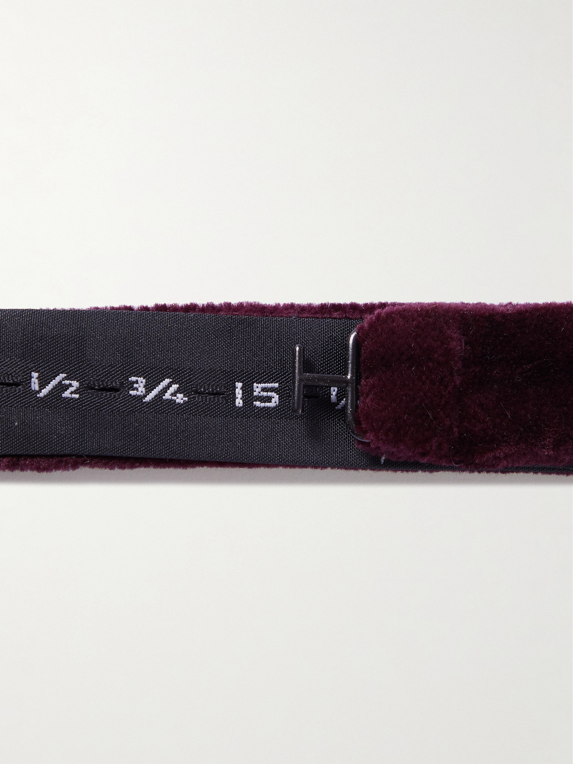 Shop Favourbrook Pre-tied Cotton-velvet Bow Tie In Burgundy
