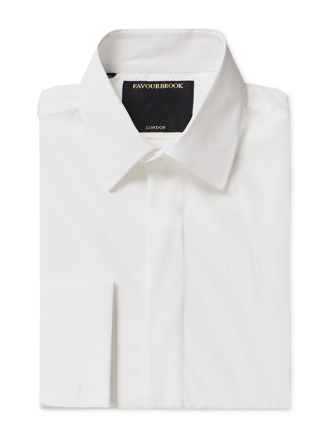 Favourbrook Gatsby Cotton-poplin Shirt In White