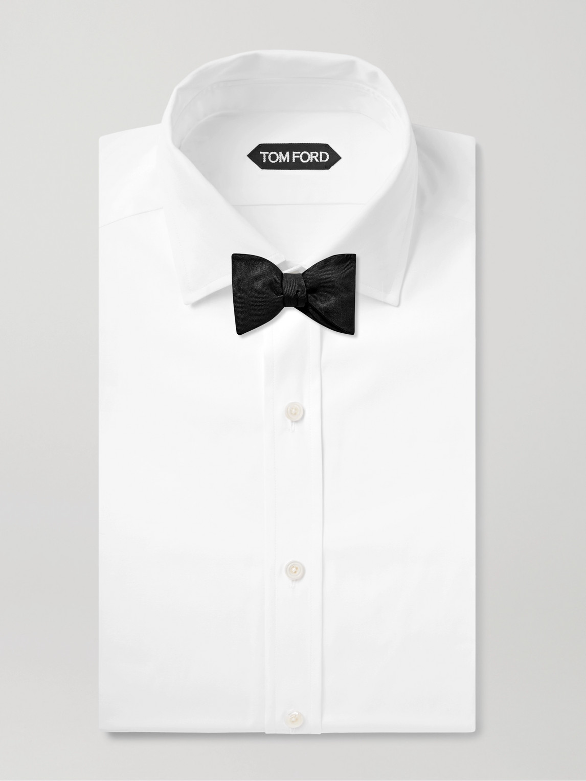 Shop Favourbrook Pre-tied Silk-grosgrain Bow Tie In Black