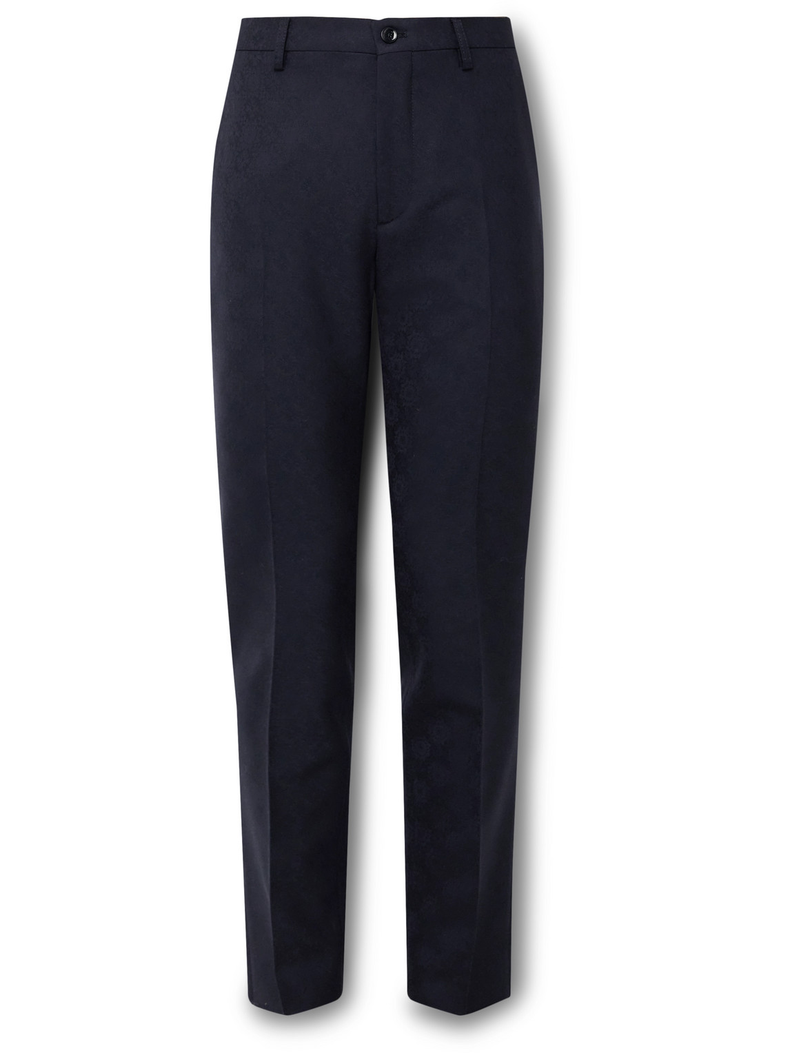 Etro Slim-fit Wool-jacquard Suit Trousers In Blue
