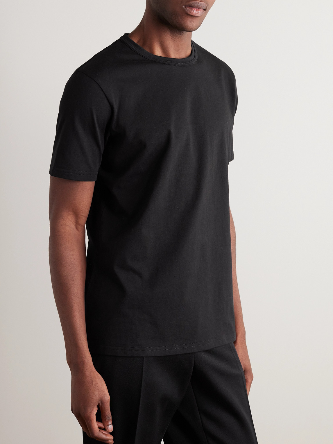 Shop Gabriela Hearst Bandeira Cotton-jersey T-shirt In Black