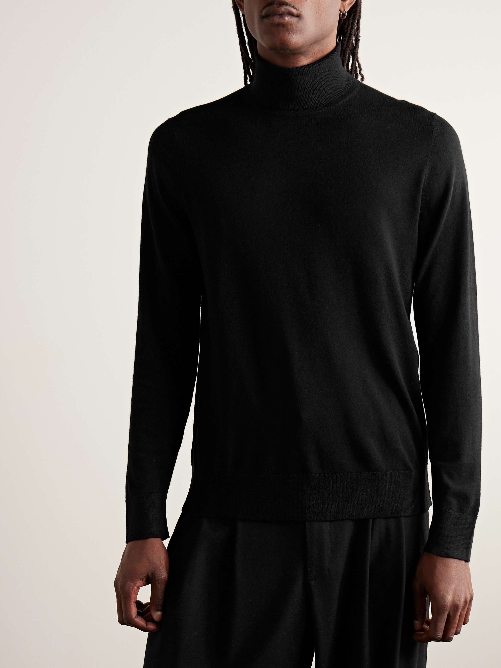 GABRIELA HEARST Jermaine schmal geschnittener Rollkragenpullover aus Merinowolle