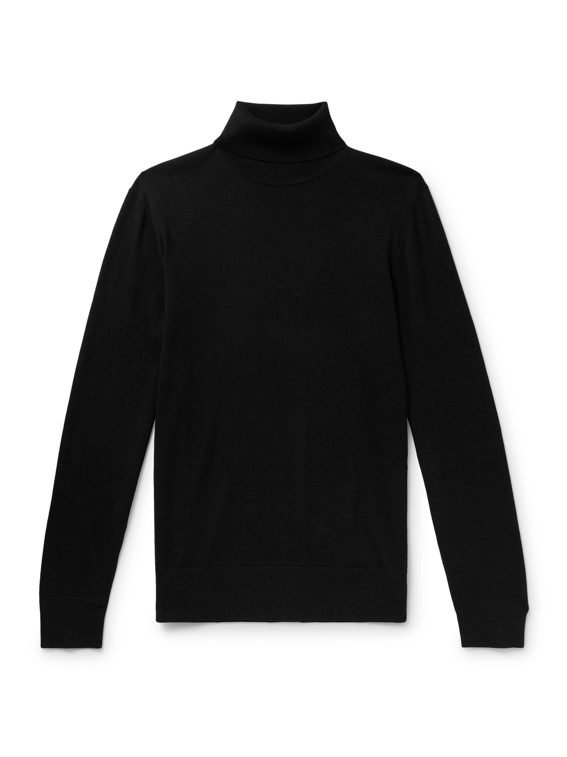 Gabriela Hearst Jermaine Slim-fit Merino Wool Rollneck Jumper In Black