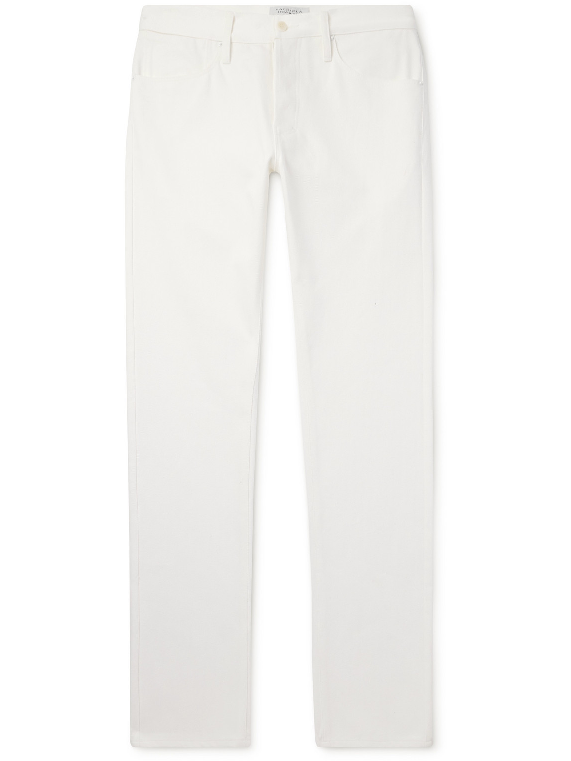 Gabriela Hearst Anthony Slim-fit Straight-leg Organic Jeans In White