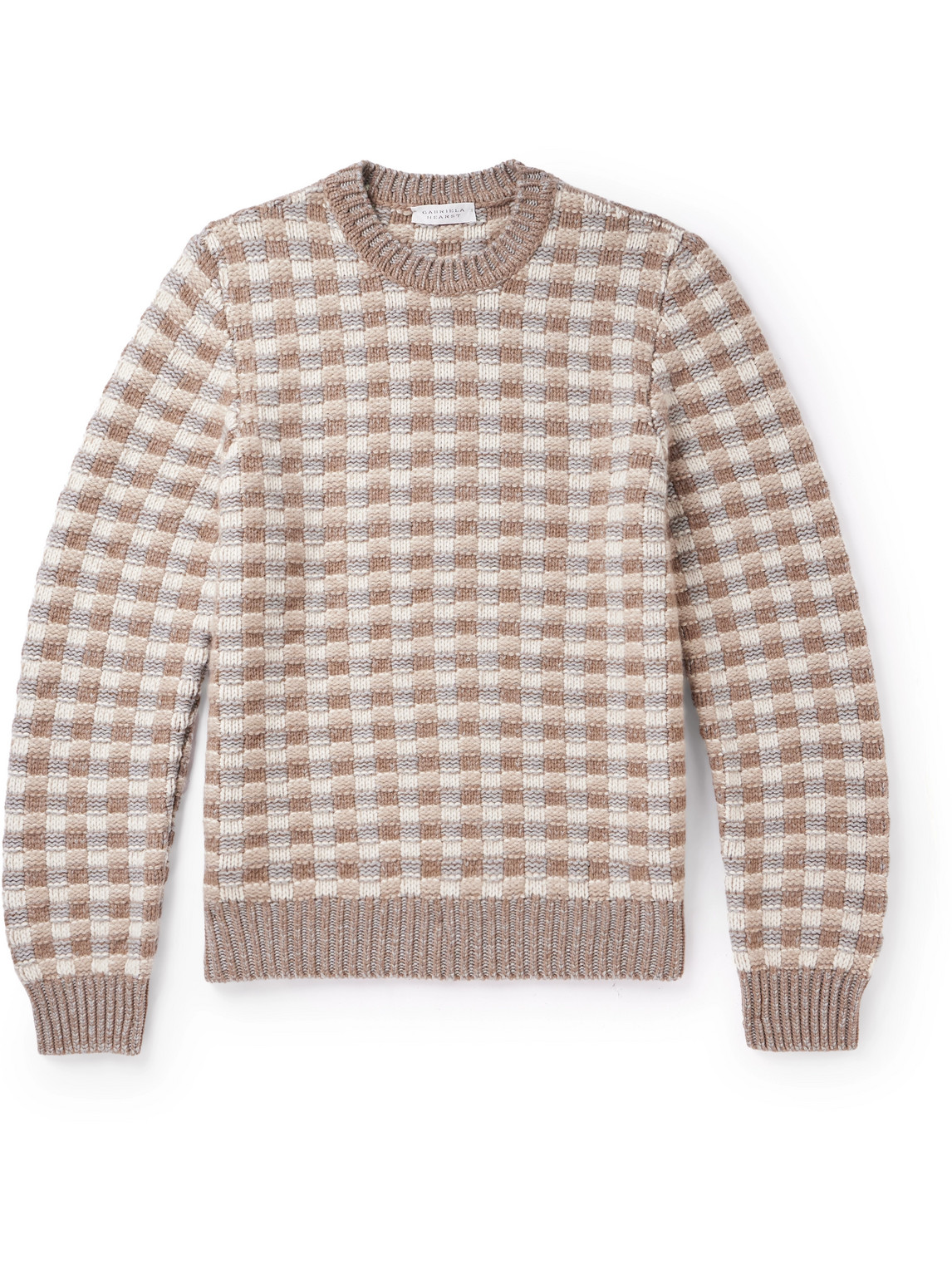 Checked Cashmere Sweater