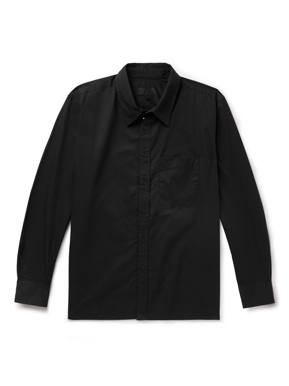 Nili Lotan Finn Cotton-poplin Shirt In Black