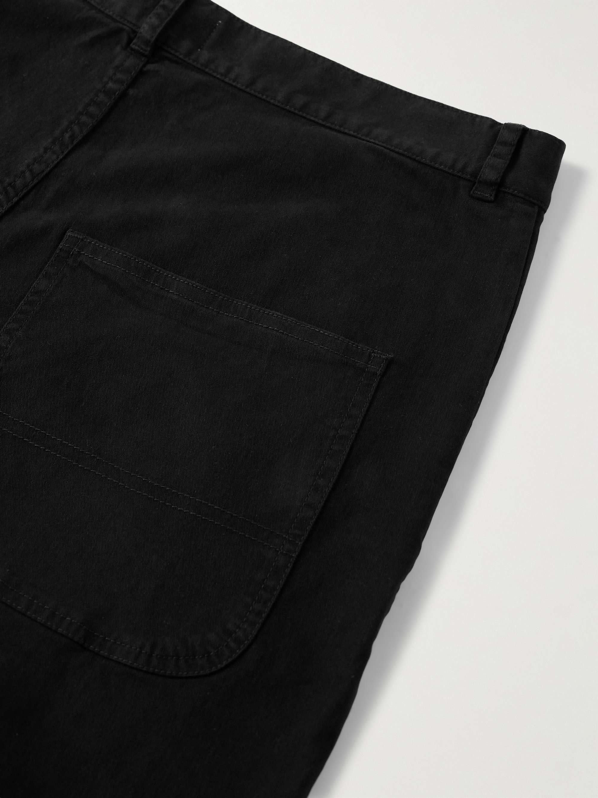NILI LOTAN Carpenter Straight-Leg Stretch-Cotton Twill Trousers
