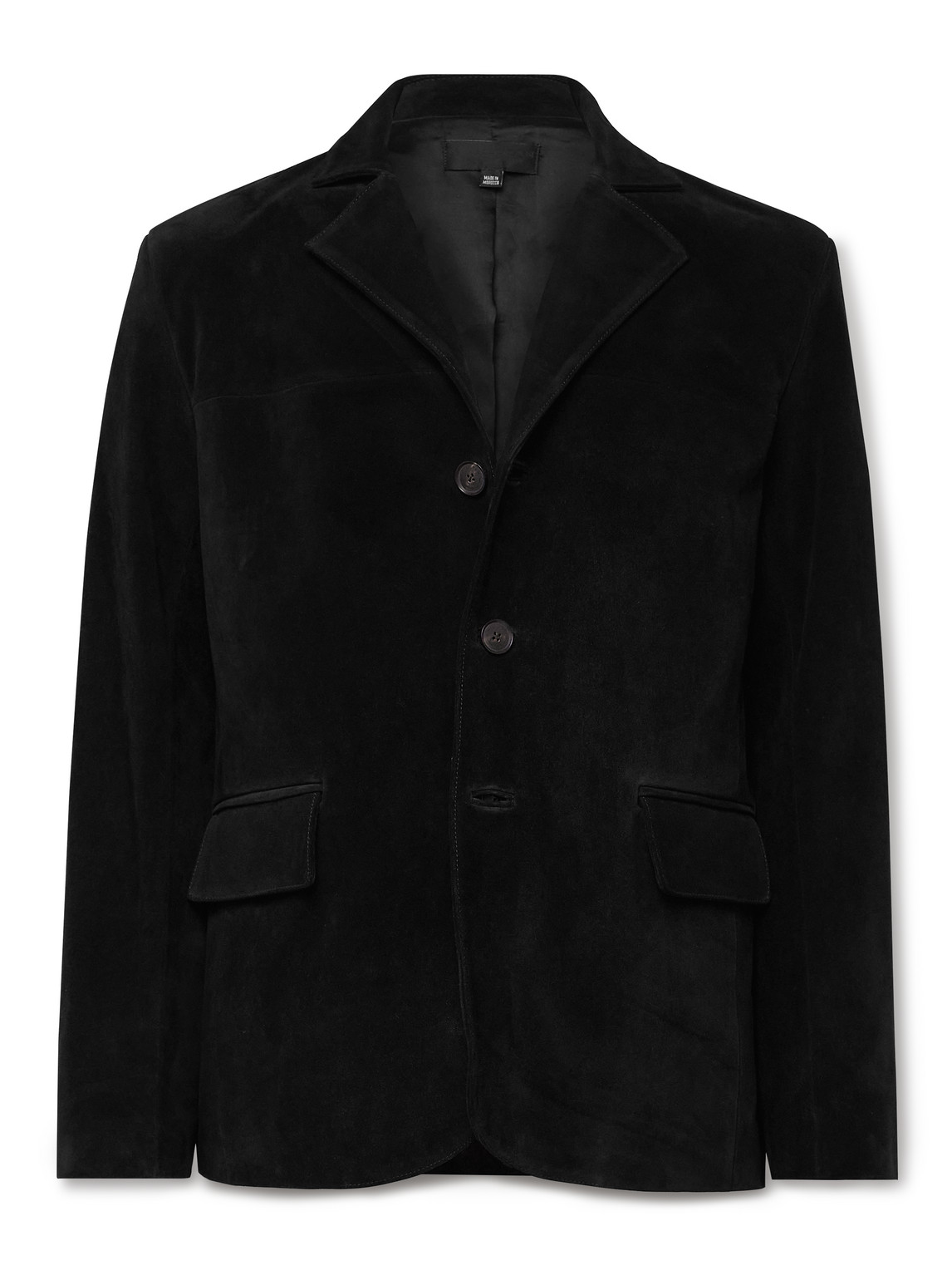 Nili Lotan Messina Suede Blazer In Black