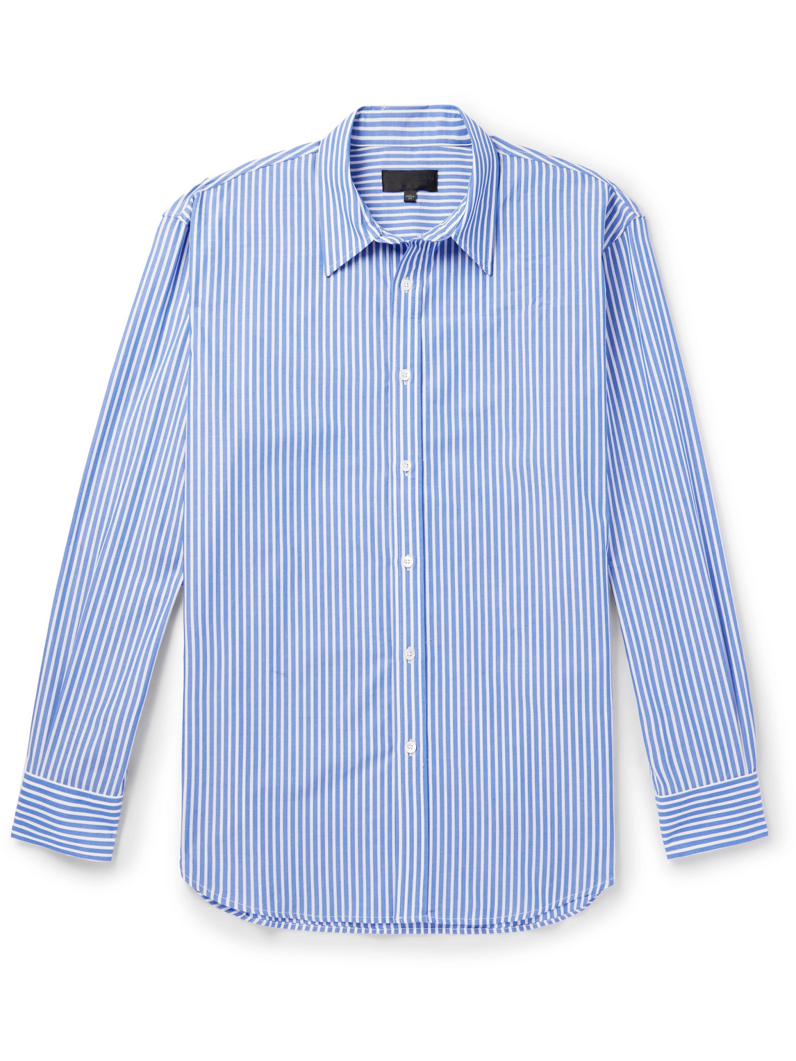 Nili Lotan Cristobal Striped Cotton-poplin Shirt In Blue
