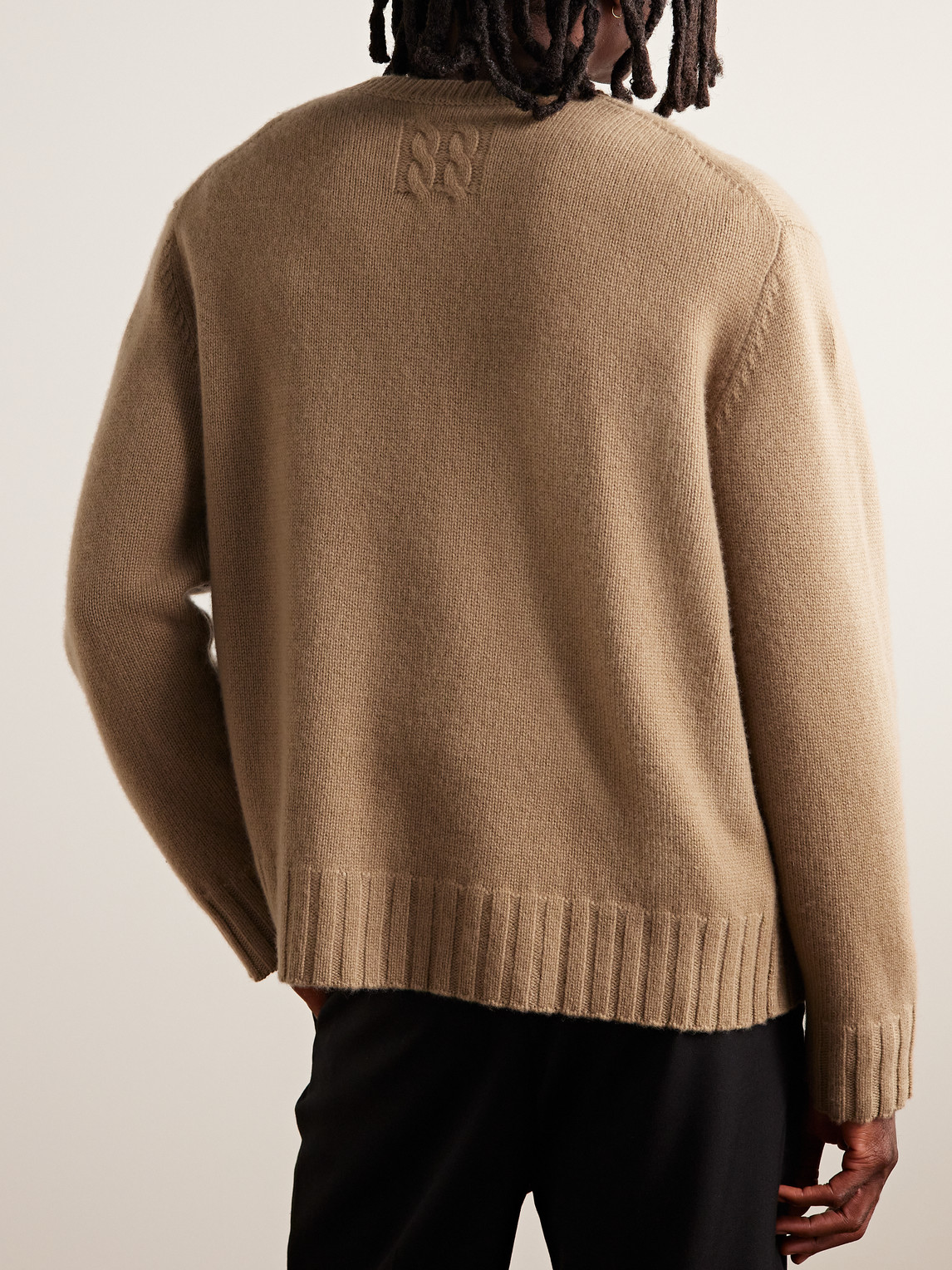 Shop Nili Lotan Boynton Oversized Cashmere Sweater In Brown