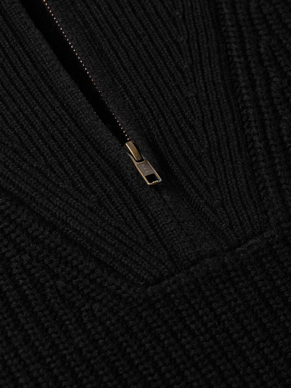  Nili Lotan - Heston Ribbed Cashmere Half-zip Sweater - Men - Black - S 