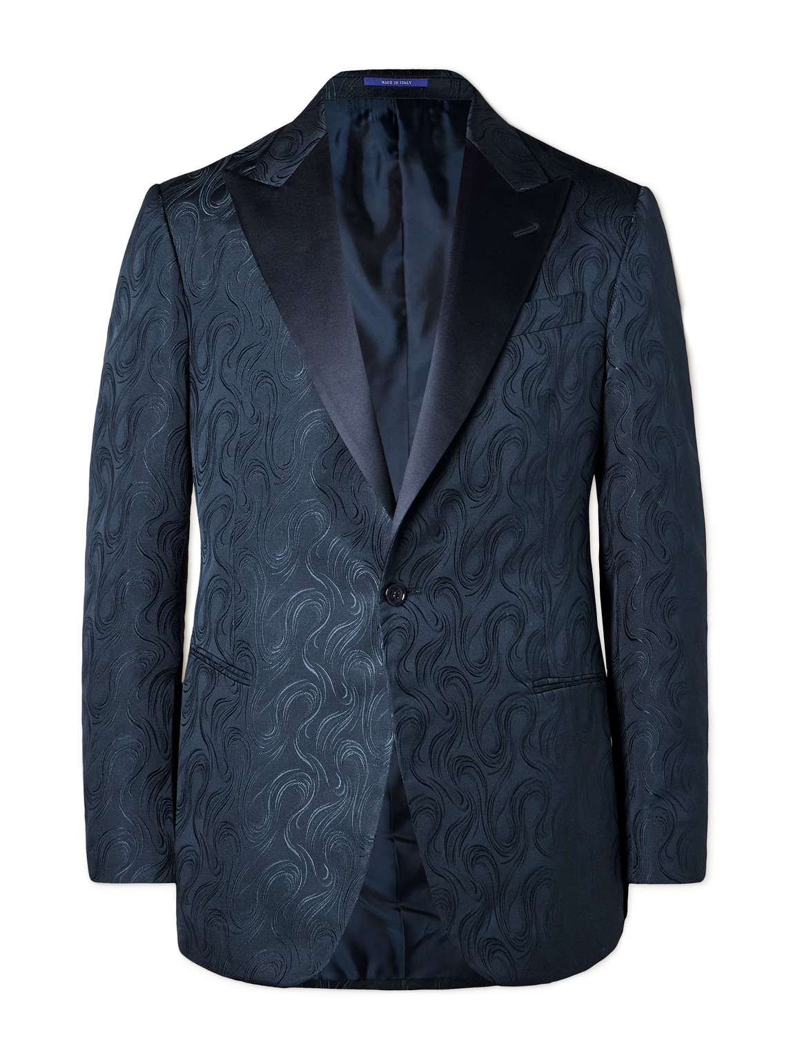 Ralph Lauren Purple label - Silk Jacquard Suit Jacket - Men - Blue - UK/US 42
