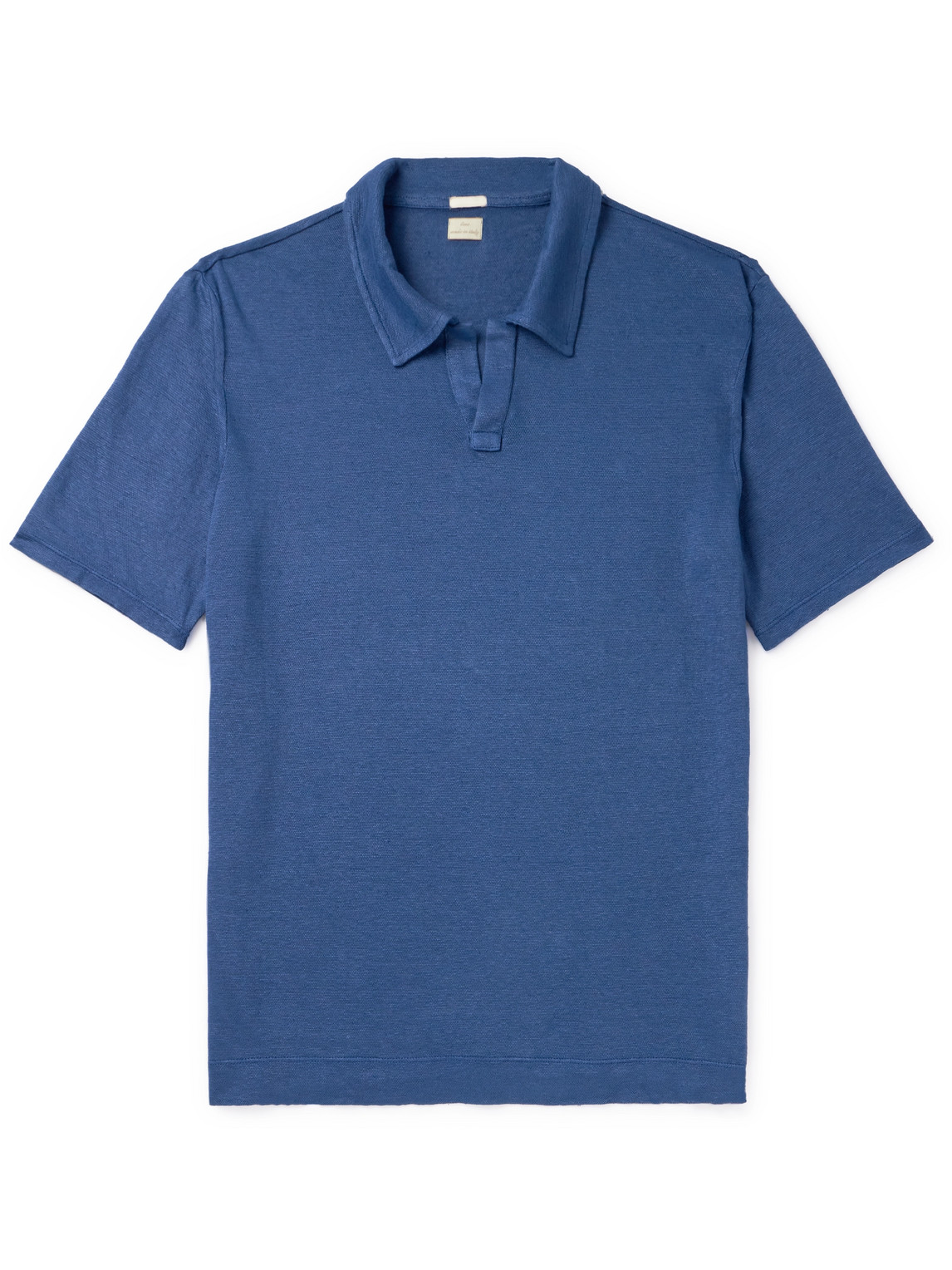 Massimo Alba Aruba Linen Polo Shirt In Blue