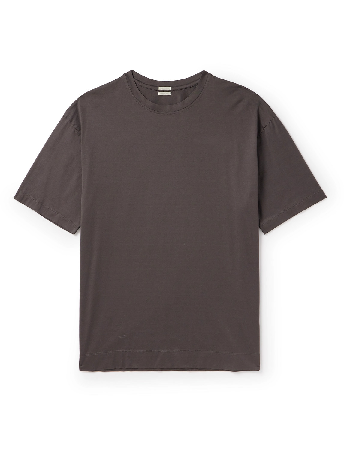 Massimo Alba Nevis Organic Cotton-jersey T-shirt In Brown