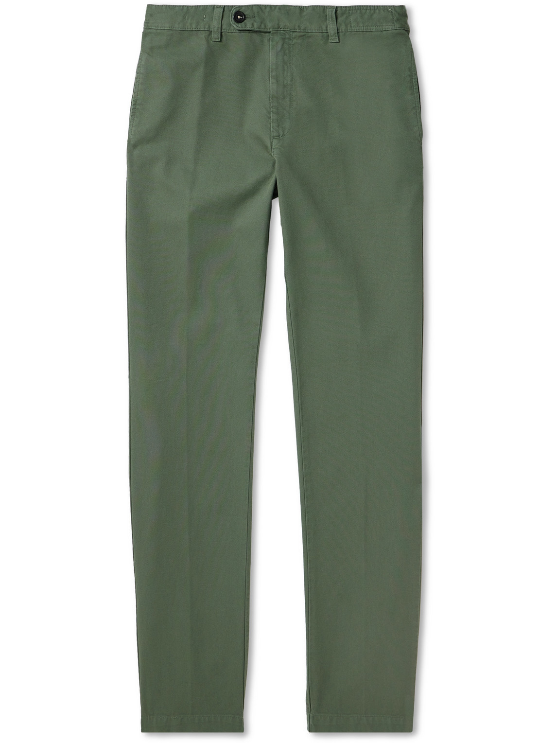 MASSIMO ALBA WINCH2 SLIM-FIT COTTON-BLEND TWILL TROUSERS