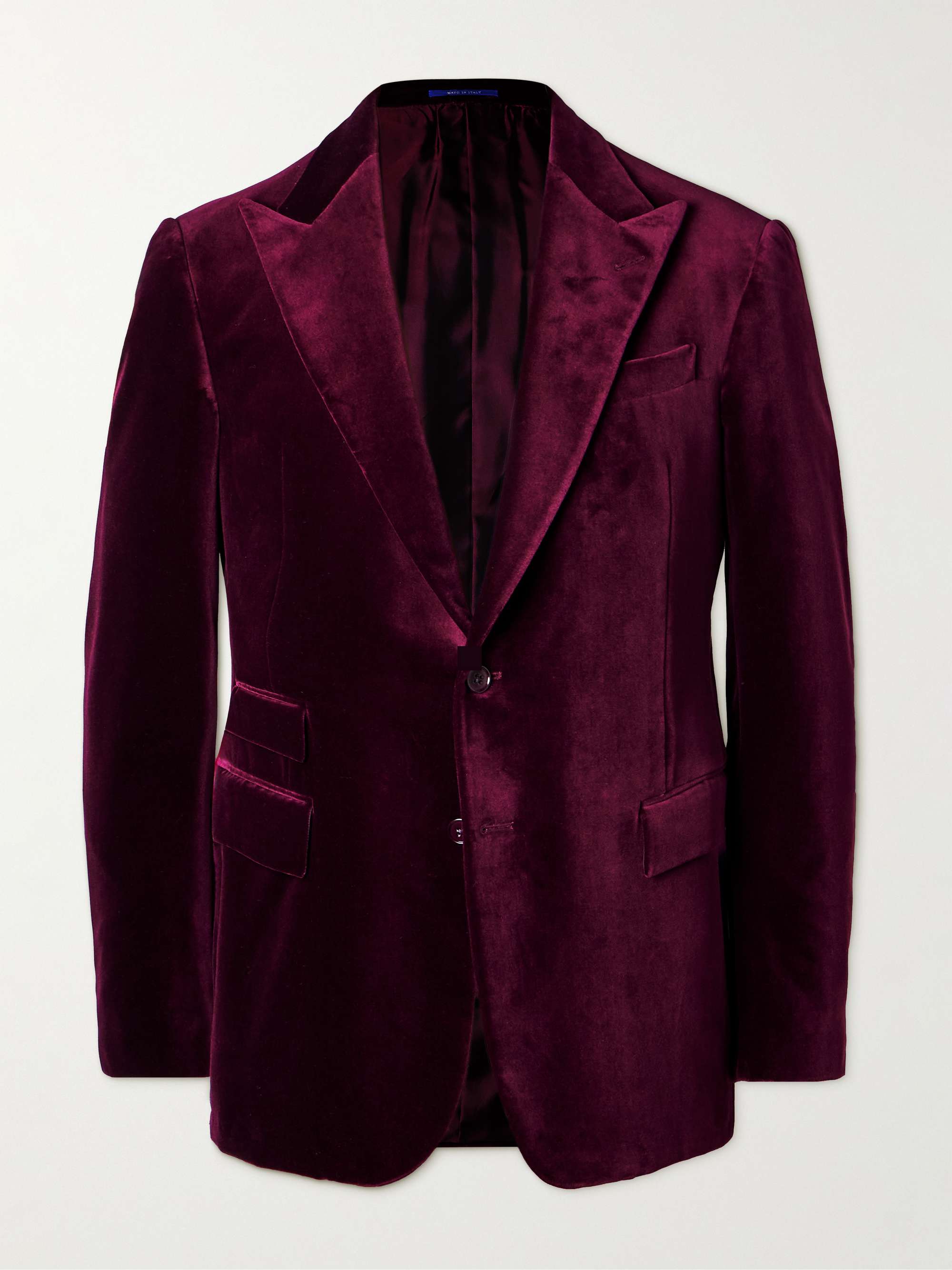 RALPH LAUREN PURPLE LABEL Cotton-Velvet Tuxedo Jacket for Men | MR PORTER