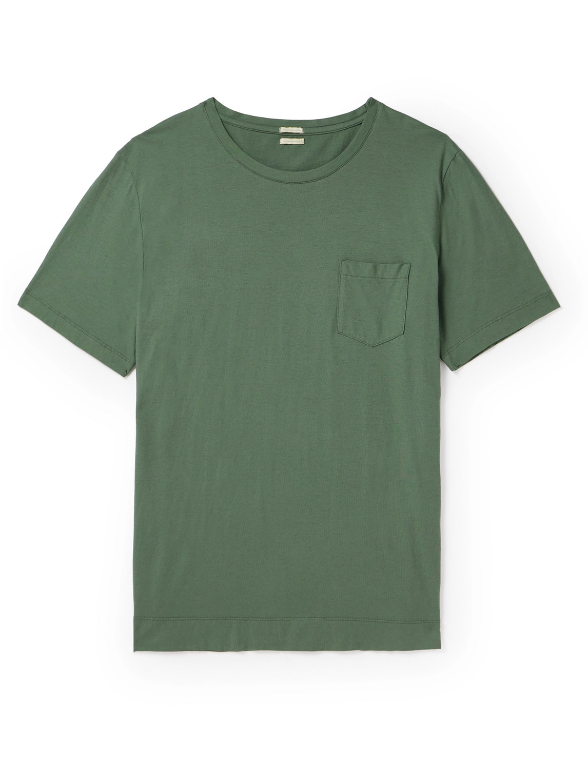 Massimo Alba Panarea Cotton-jersey T-shirt In Green