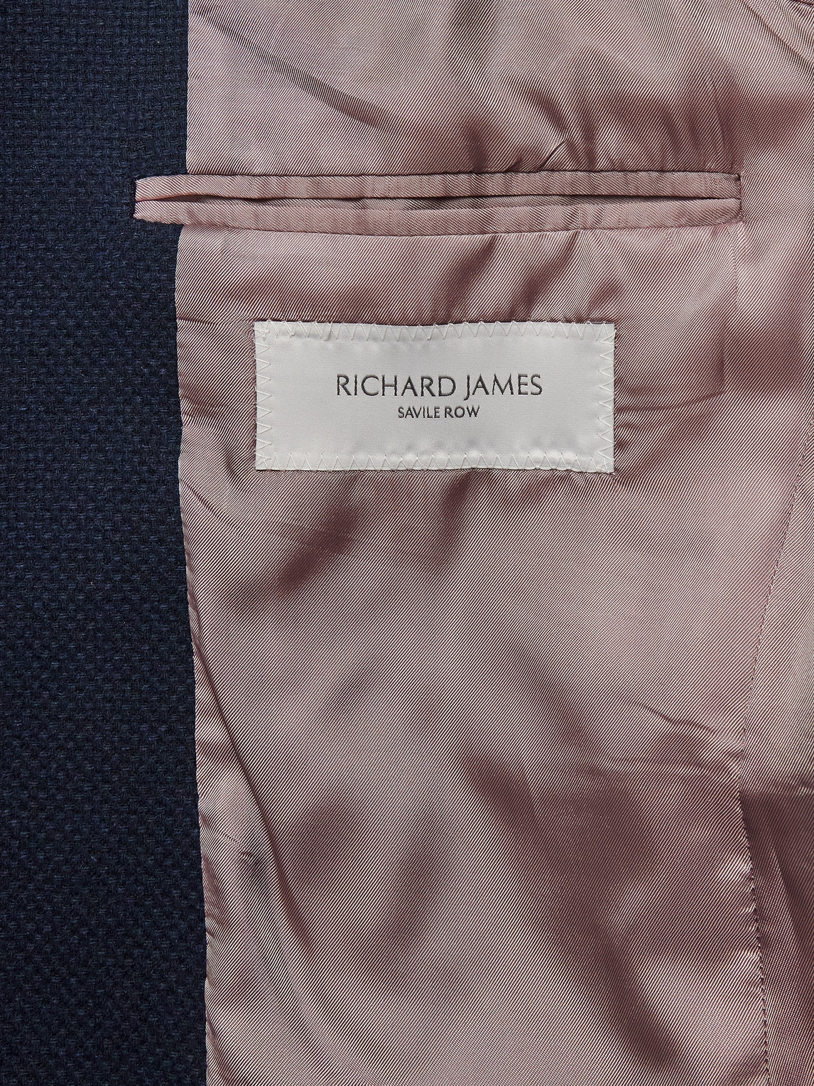 Shop Richard James Wool, Cotton And Cashmere-blend Hopsack Blazer In Blue