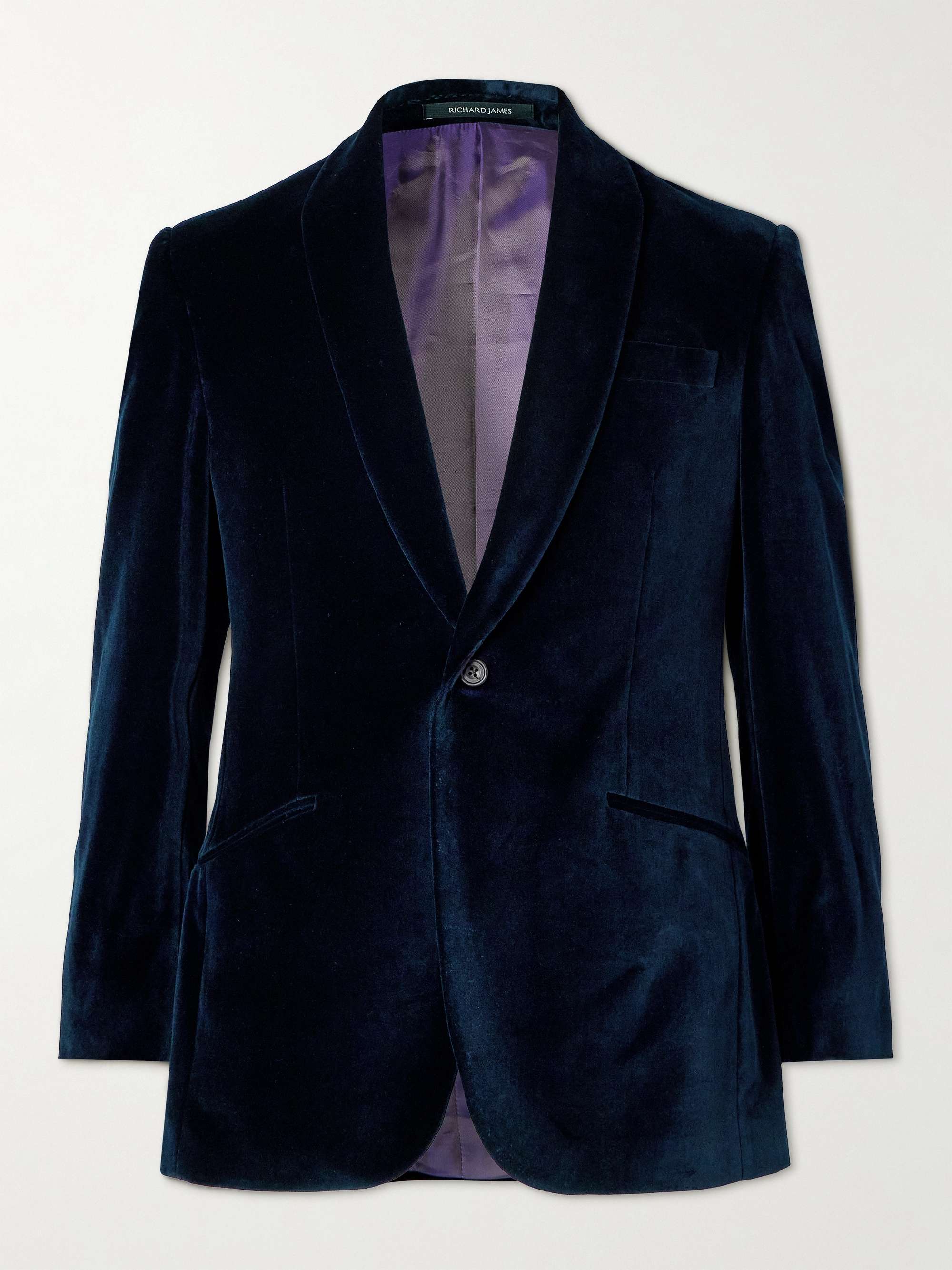 RICHARD JAMES Slim-Fit Cotton-Velvet Tuxedo Jacket for Men | MR PORTER