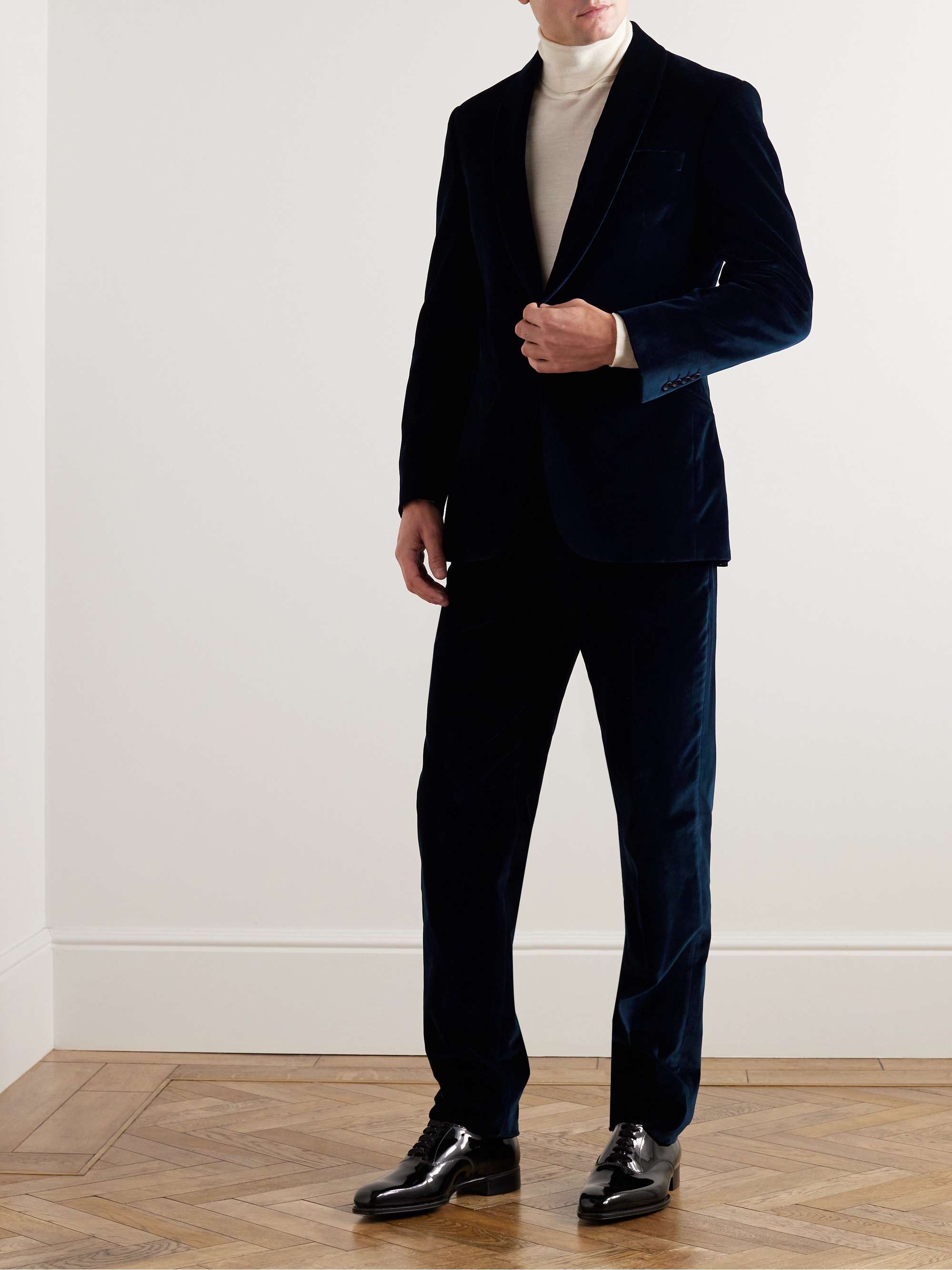 RICHARD JAMES Slim-Fit Cotton-Velvet Tuxedo Jacket for Men | MR PORTER