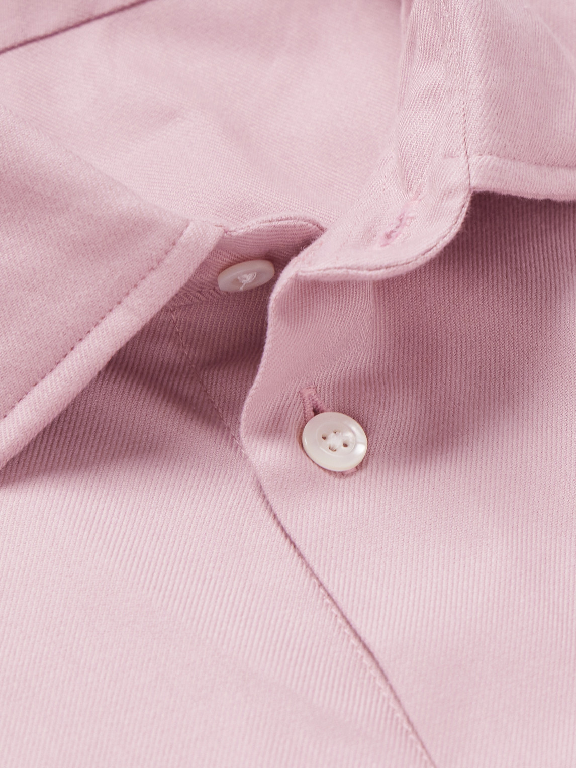 Shop Richard James Cotton-twill Shirt In Pink